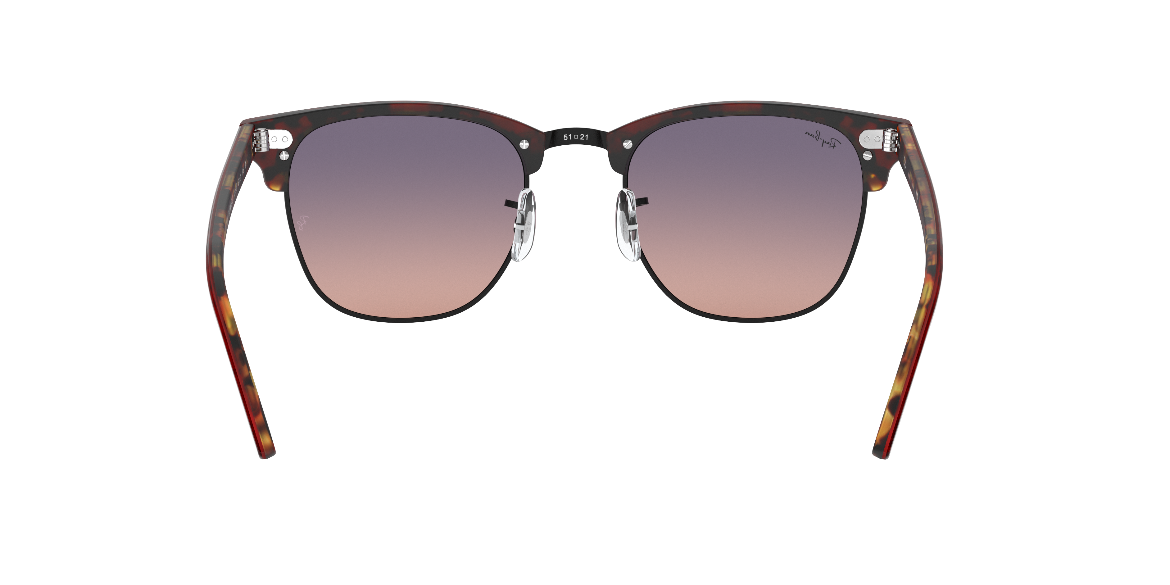 Detail02 Ray-Ban Clubmaster Color Mix RB3016 12753B Paars / Rood