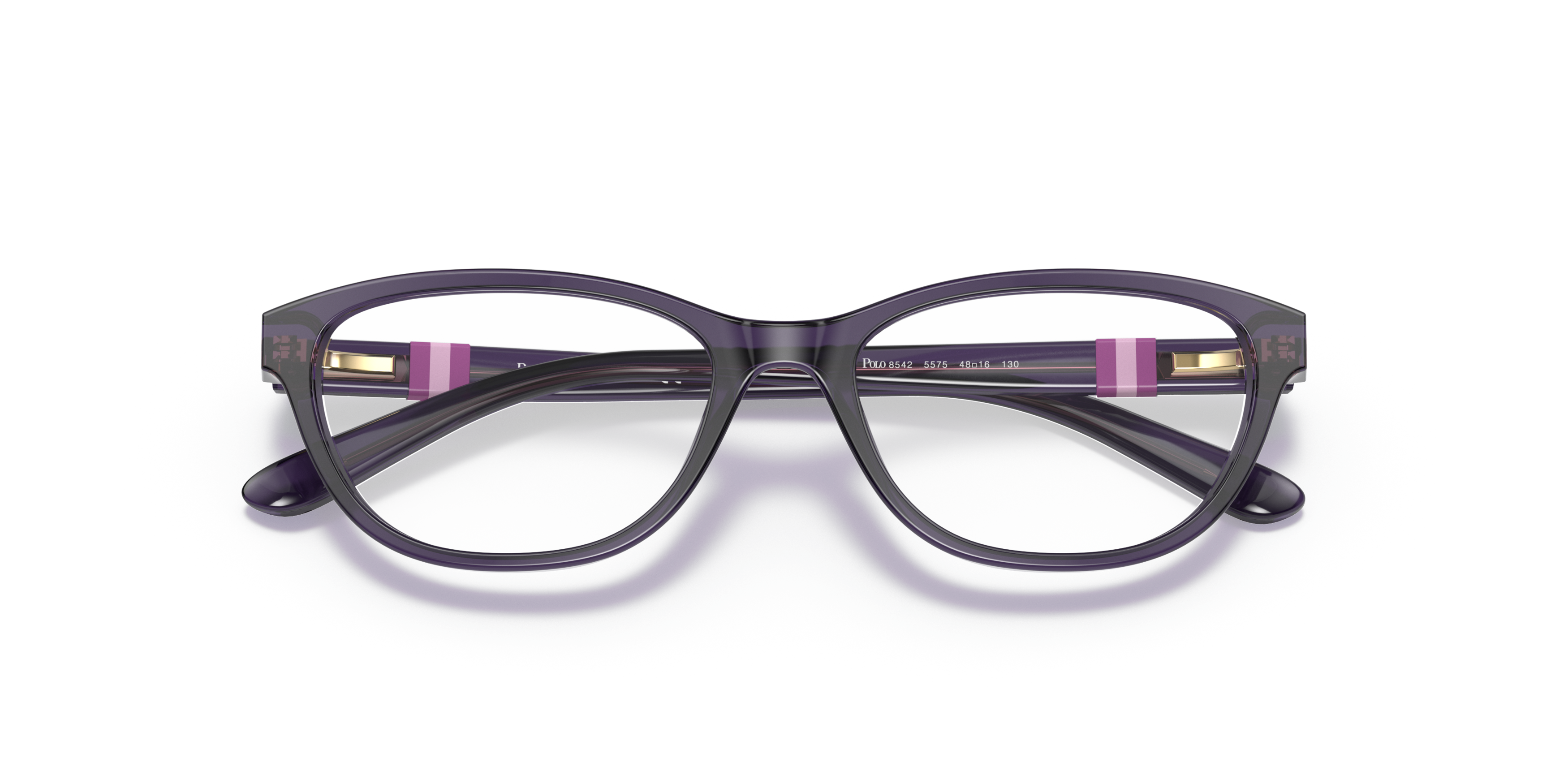 Folded Polo Ralph Lauren PP 8542 Children's Glasses Transparent / Transparent, Purple