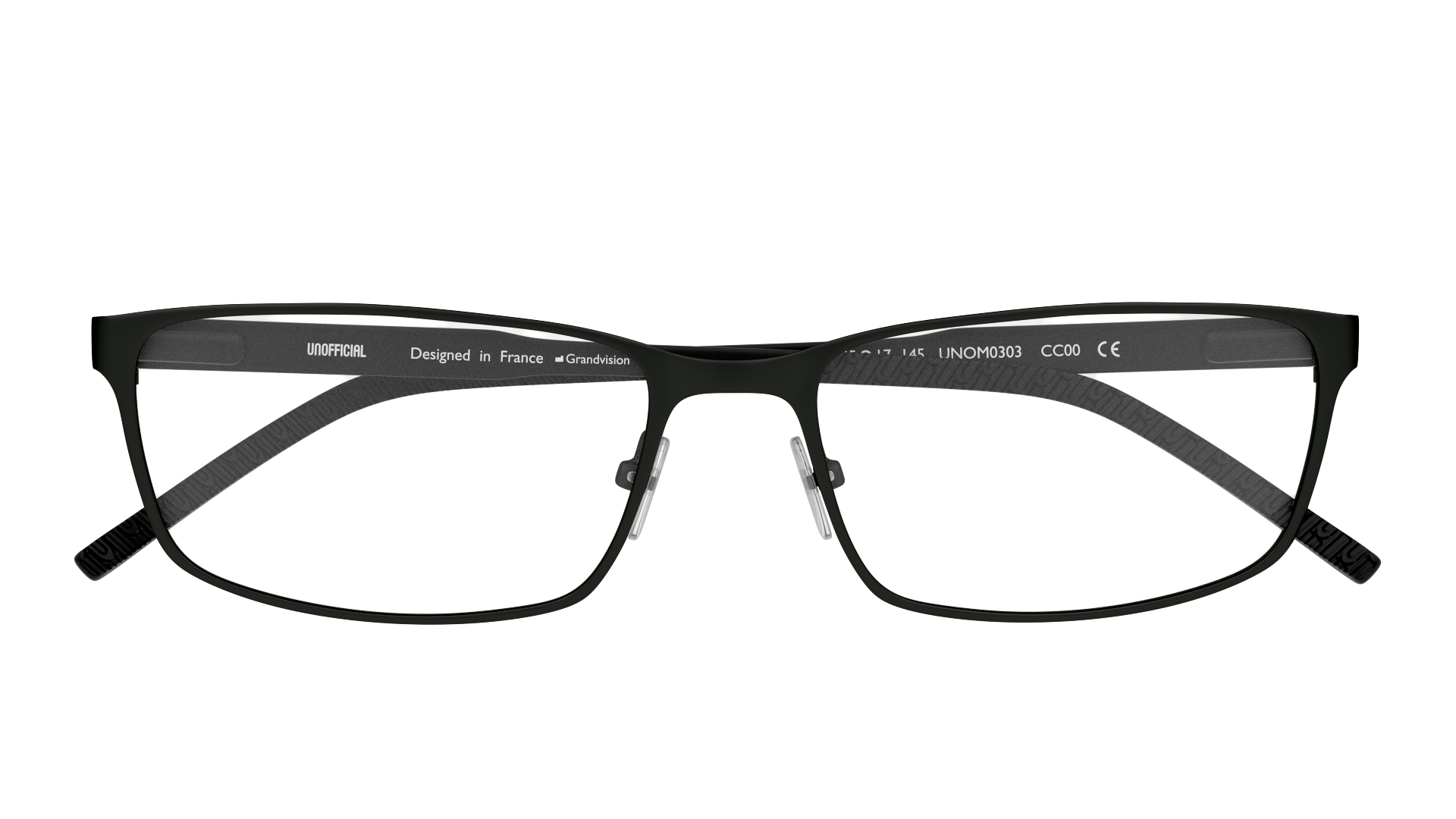Folded Unofficial UNOM0303 Glasses Transparent / Black