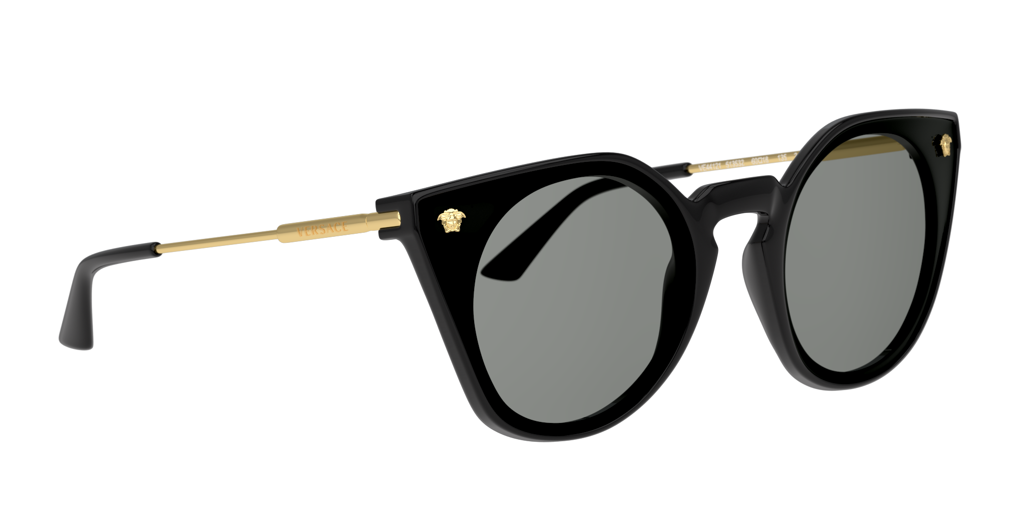 Angle_Right01 Versace VE 4410 (GB1/87) Sunglasses Grey / Black