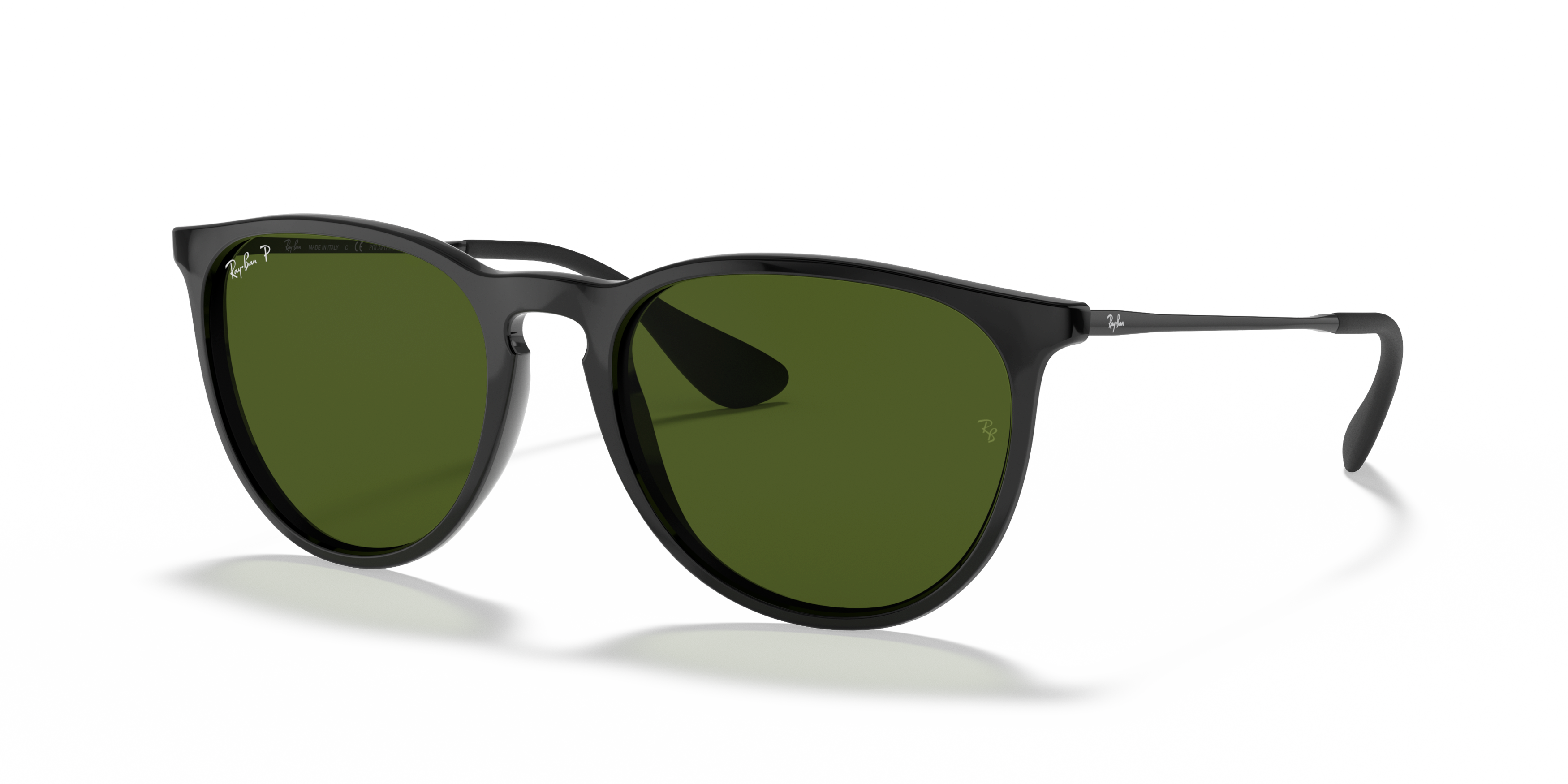 Angle_Left01 Ray-Ban Erika RB 4171 Sunglasses Green / Black
