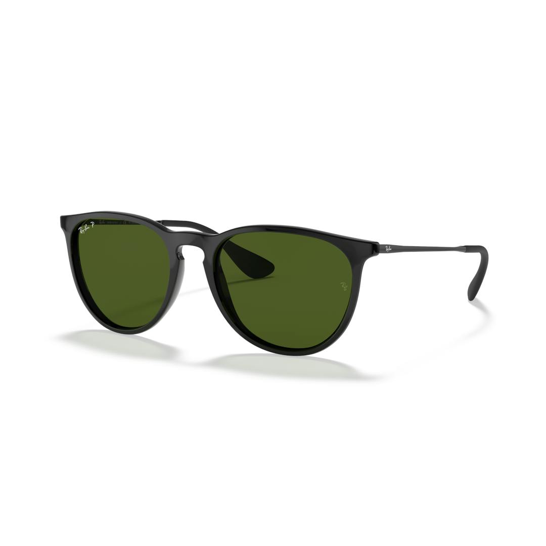 Ray-Ban Erika RB4171 Lunettes de Soleil Homme - Pilote Noir - Verres Polarisés - Possibilité de verr