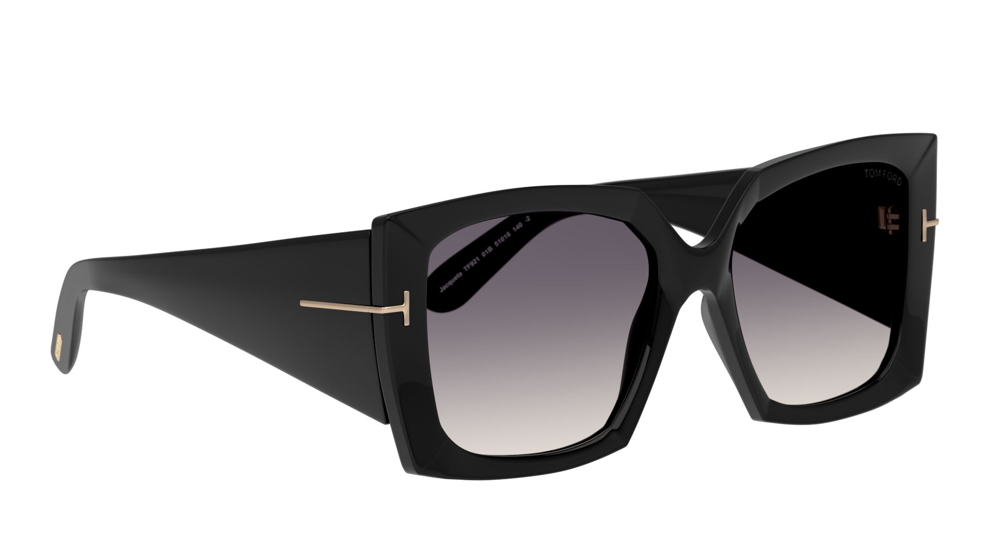 Angle_Right01 Tom Ford Jacquetta FT0921 (01B) Sunglasses Grey / Black
