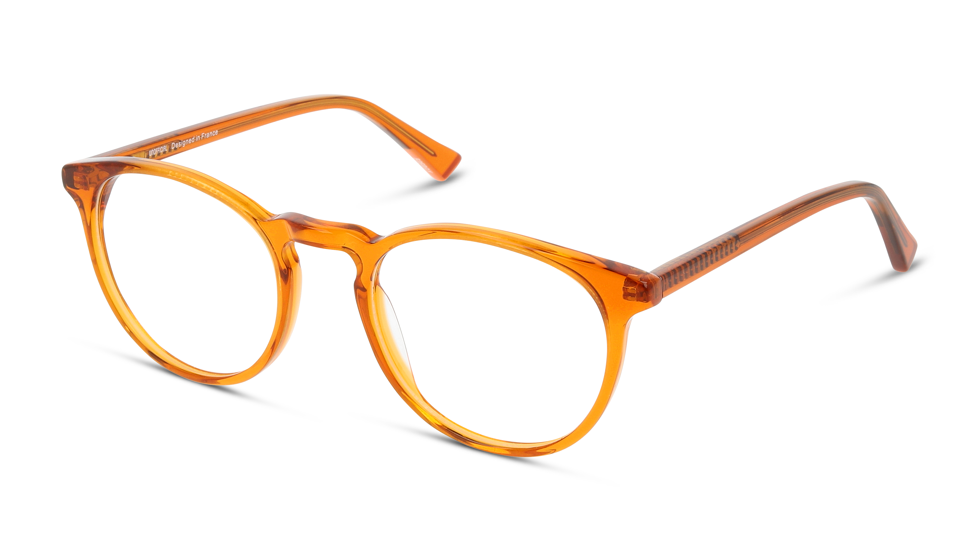 Angle_Left01 Unofficial UNOM0001 (OT00) Glasses Transparent / Orange