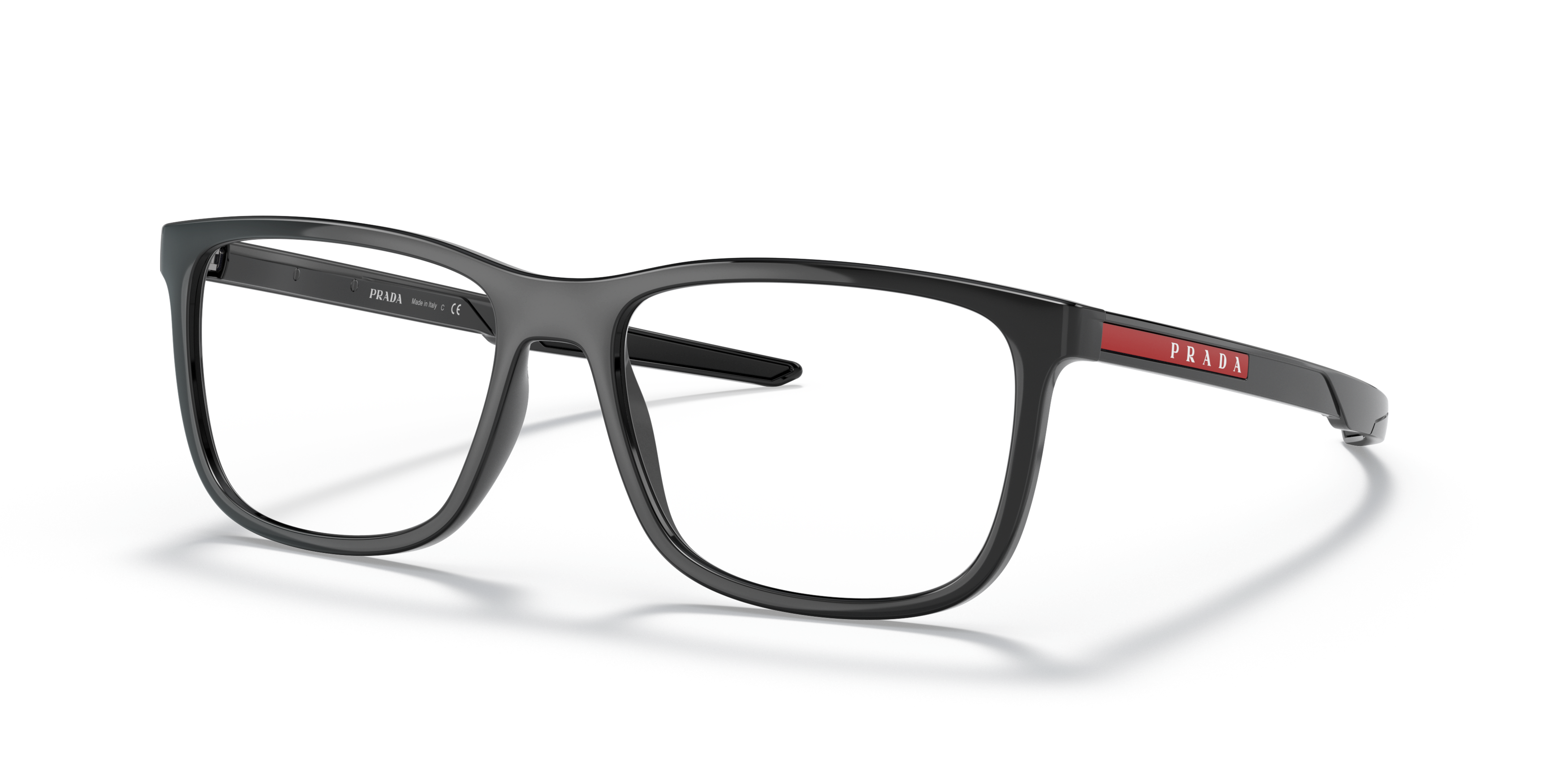 Angle_Left01 Prada Linea Rossa PS 07OV (1AB1O1) Glasses Transparent / Black