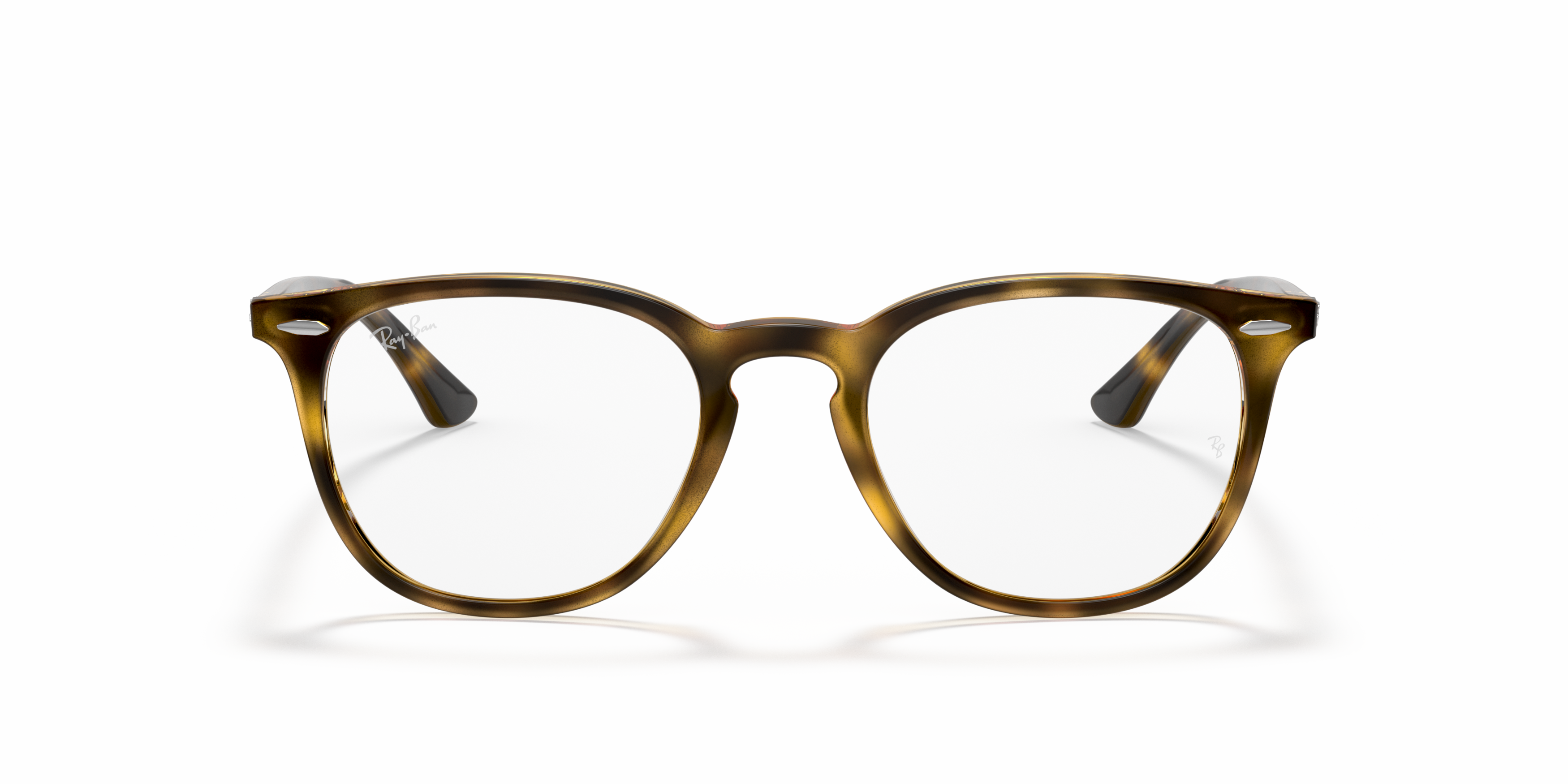 Front Ray-Ban RX 7159 Glasses Transparent / Brown