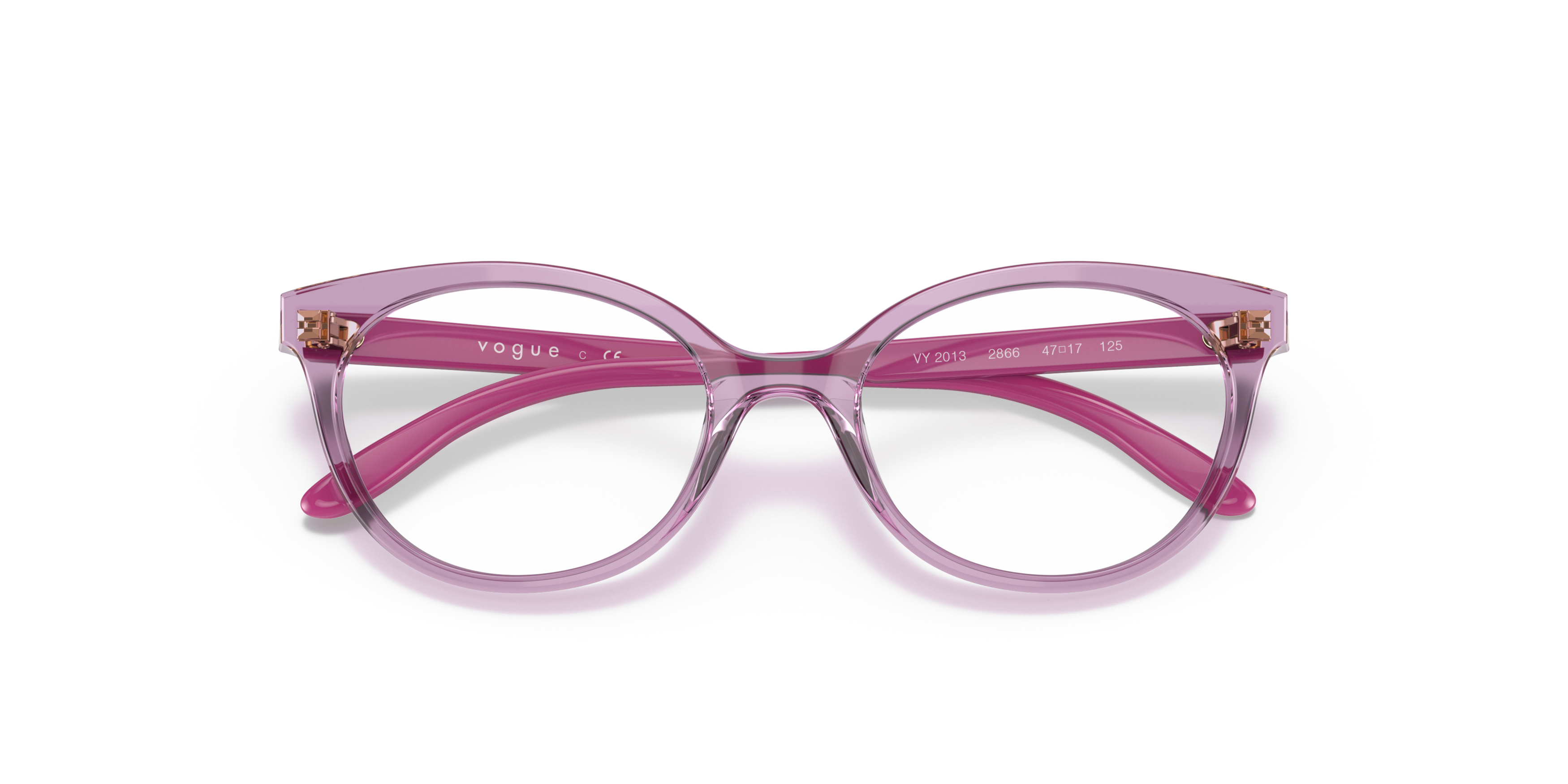 Folded Vogue VY 2013 Children's Glasses Transparent / Transparent, Pink