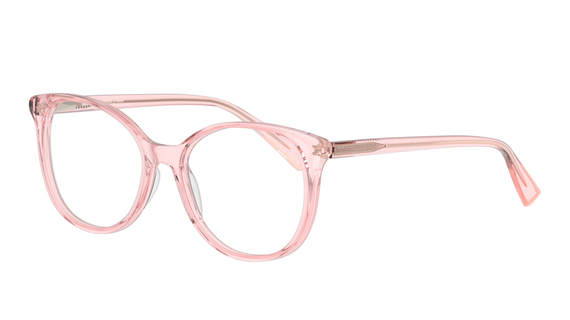 Angle_Left01 Unofficial UNOF0002 Glasses Transparent / Pink