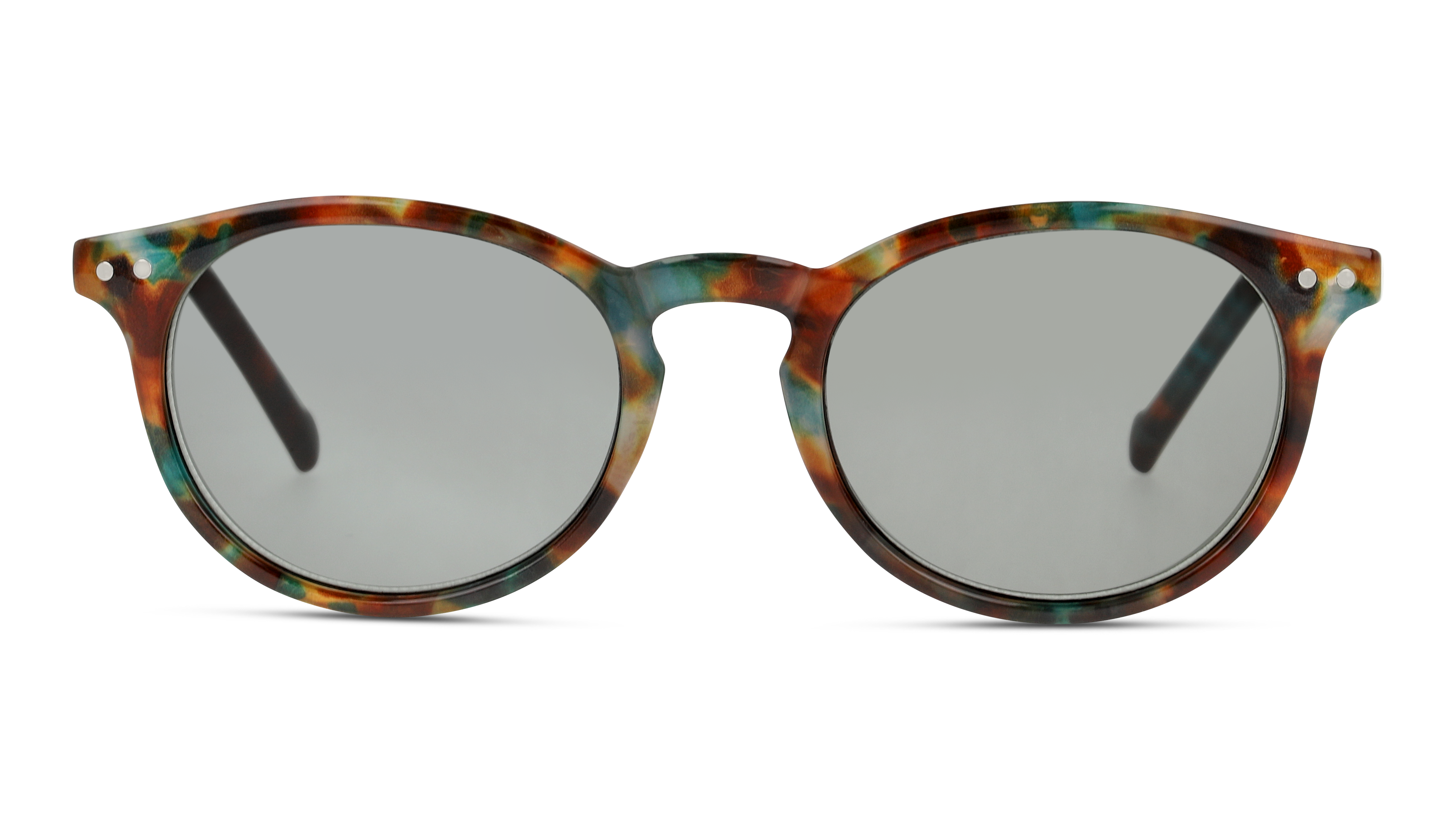 Front Óculos de leitura de sol SRLU08 HME0 Verde / Havana e Turquesa