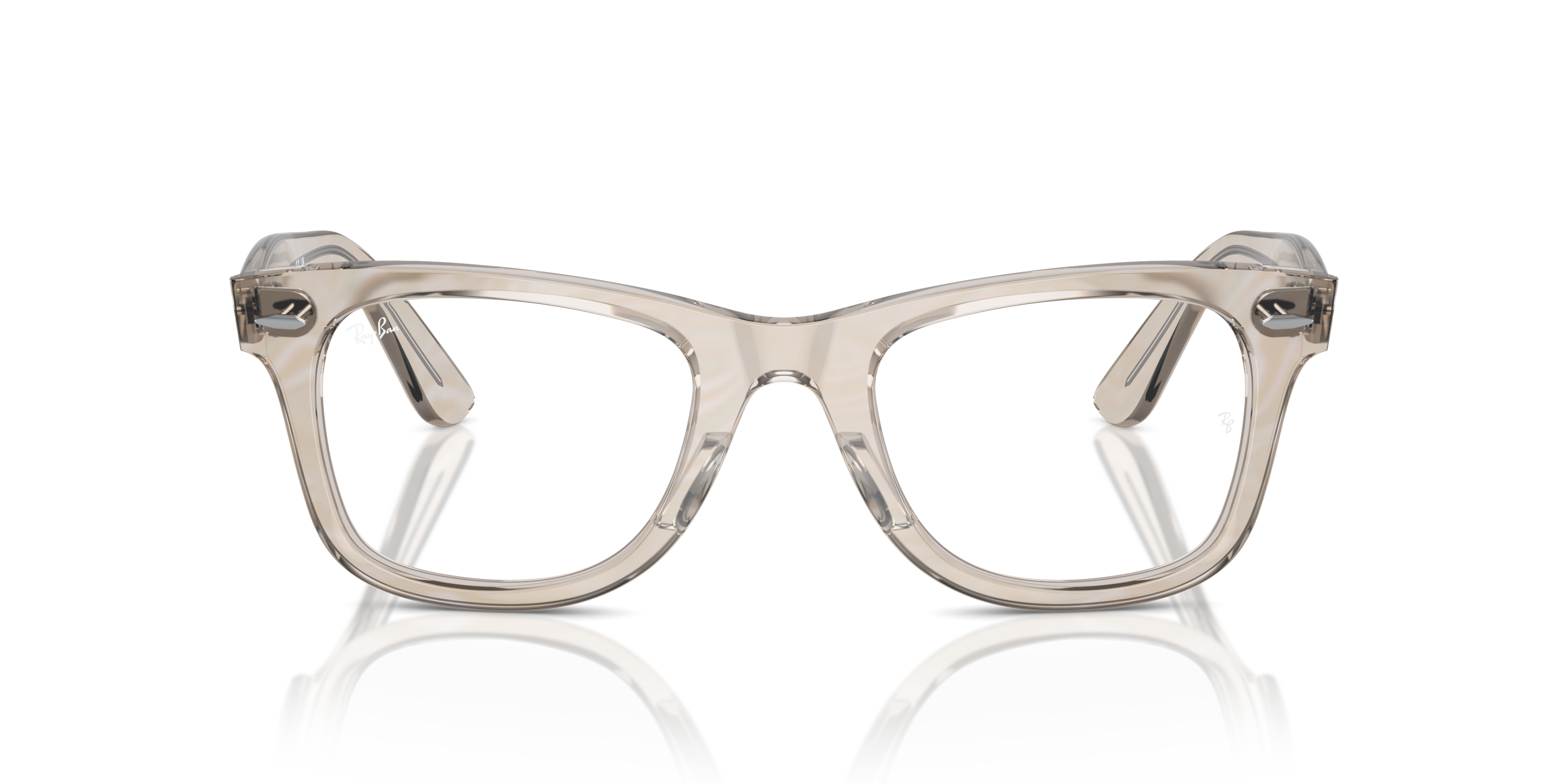 Front Ray-Ban Wayfarer Ease Change RX 4340V Glasses Transparent / Photochromic, Blue