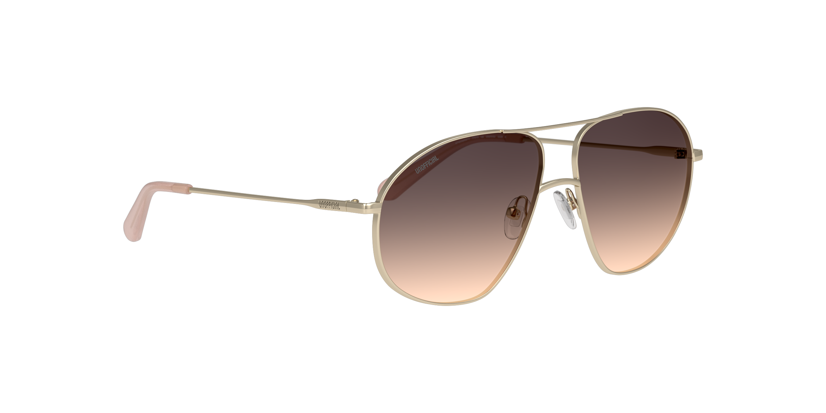 Angle_Right01 Unofficial UNSF0183 Sunglasses Pink / Gold