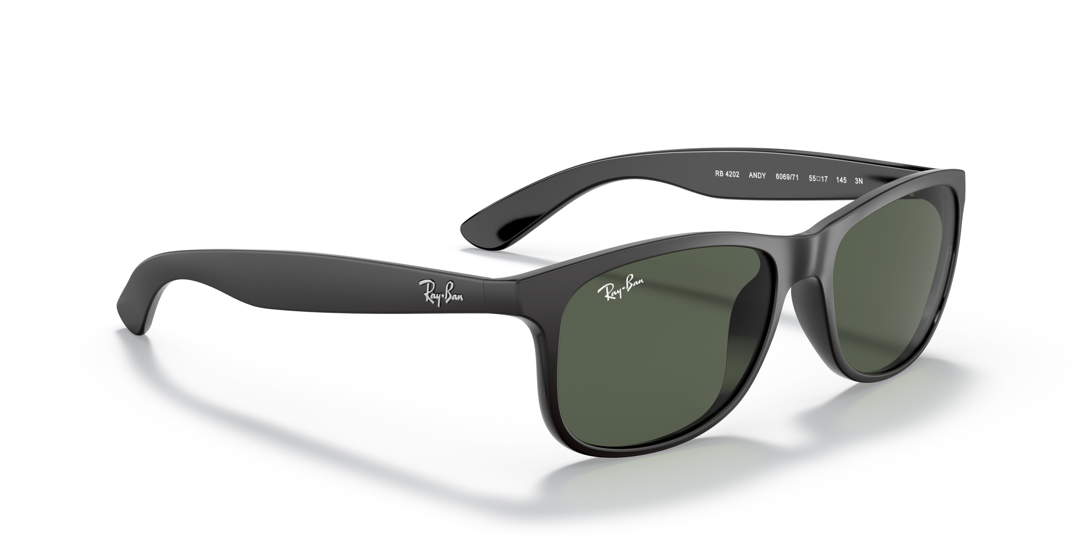 Angle_Right01 Ray-Ban Andy RB 4202 Sunglasses Green / Black