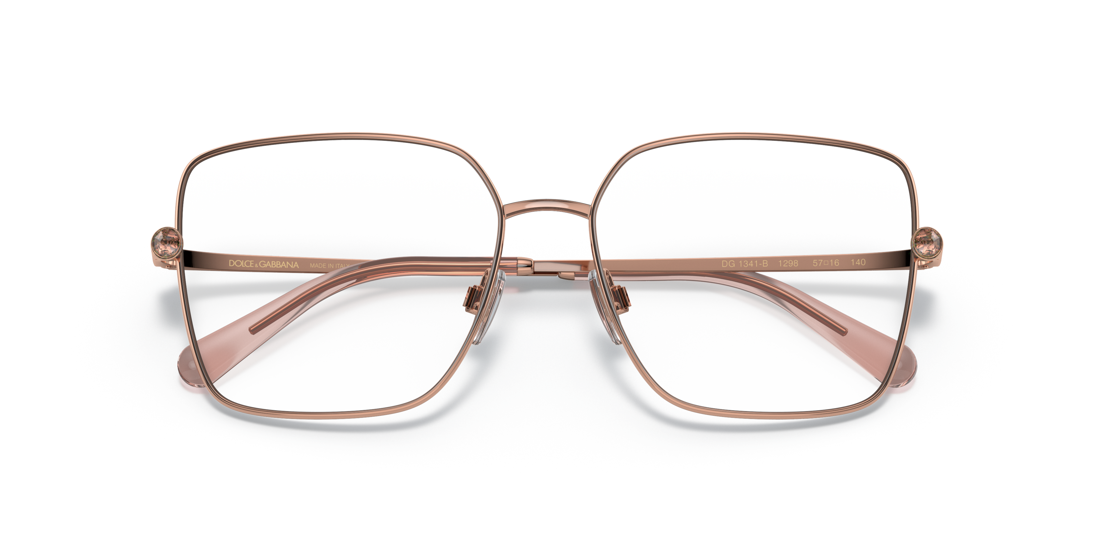 Folded Dolce & Gabbana DG 1341B (1298) Glasses Transparent / Pink