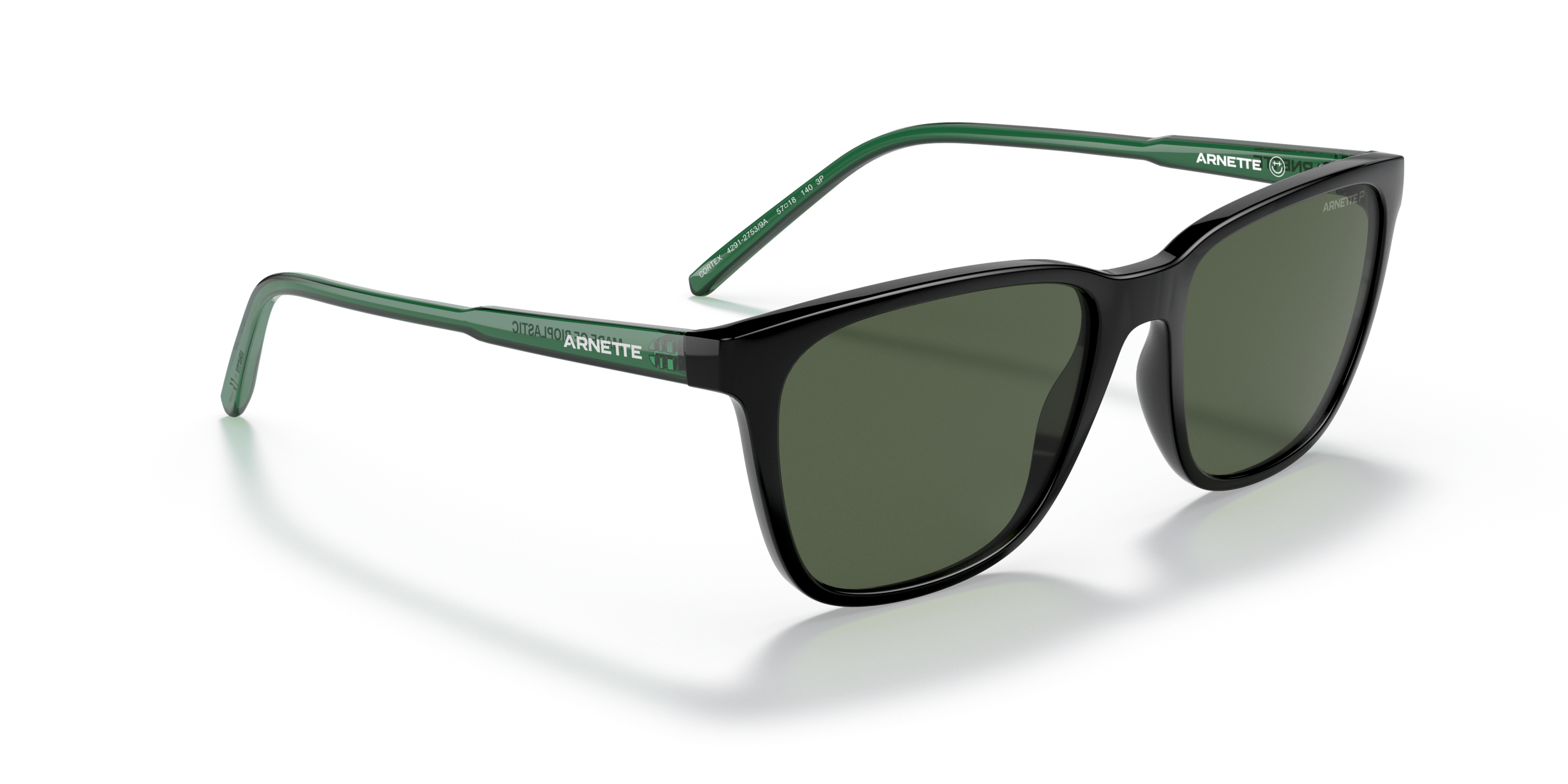 Angle_Right01 Arnette AN4291 (27539A) Sunglasses Green / Black