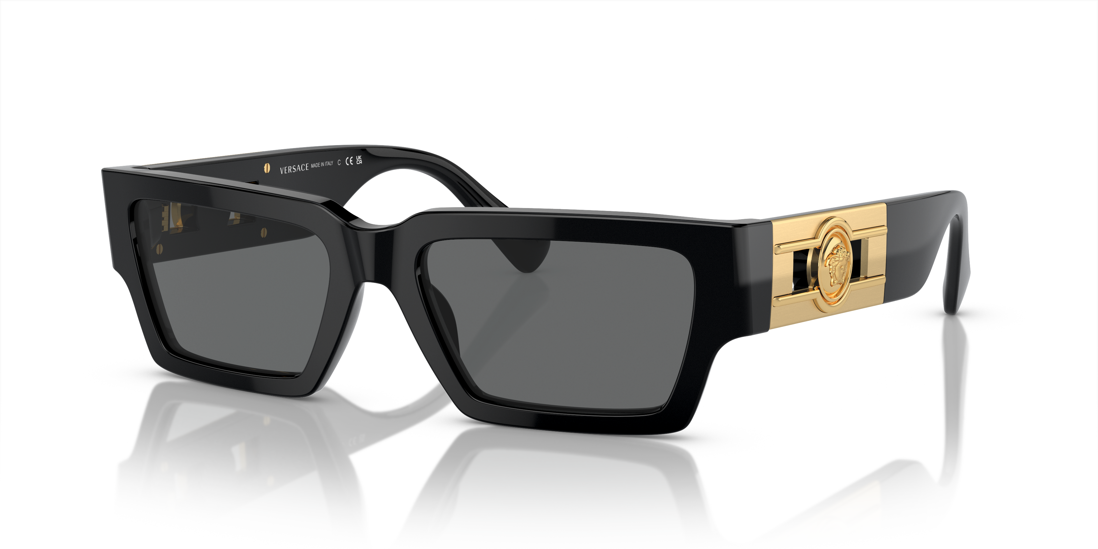 Angle_Left01 Versace VE 4459 Sunglasses Grey / Black