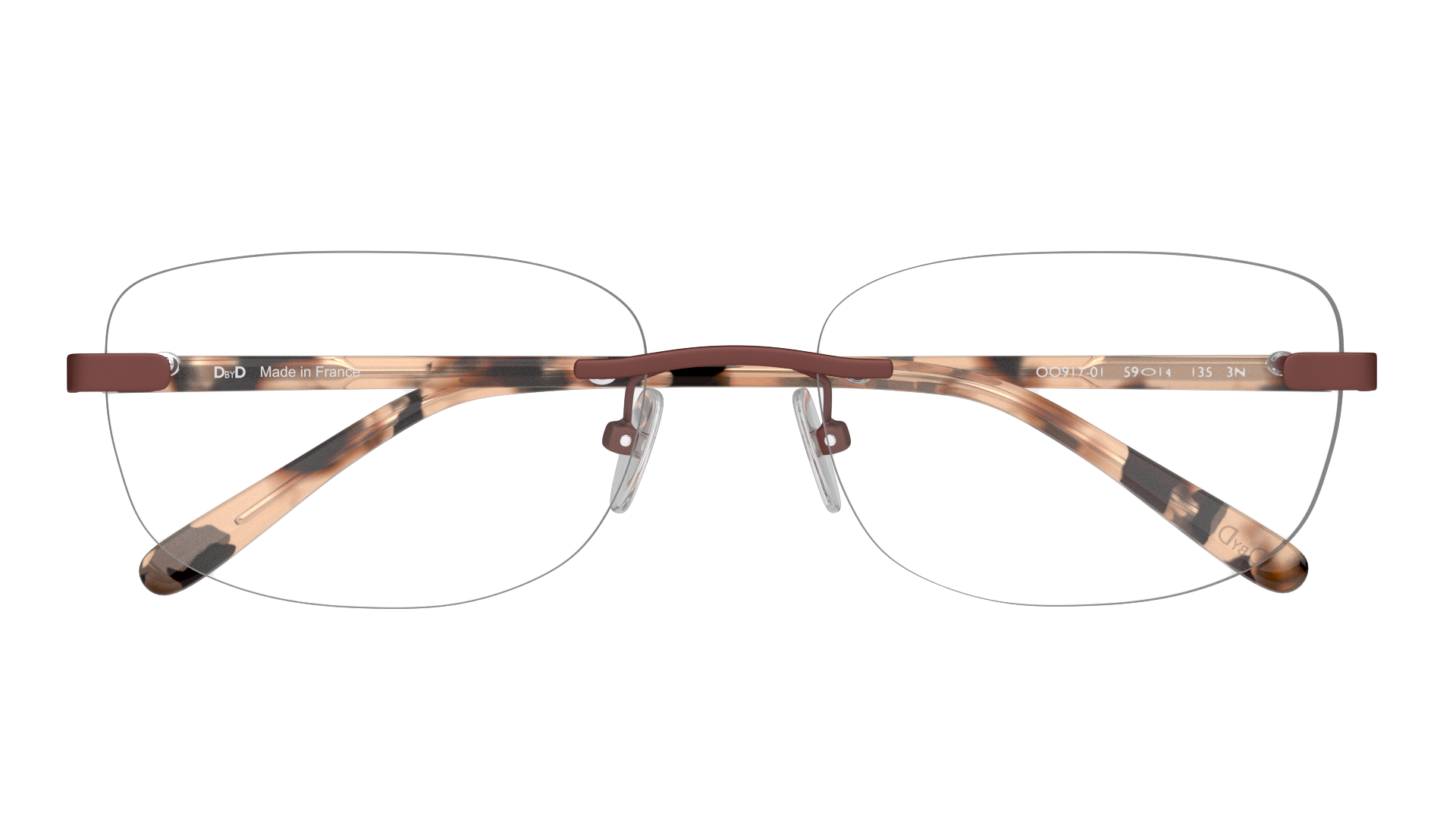 Folded DbyD DB OF5031 Glasses Transparent / Brown