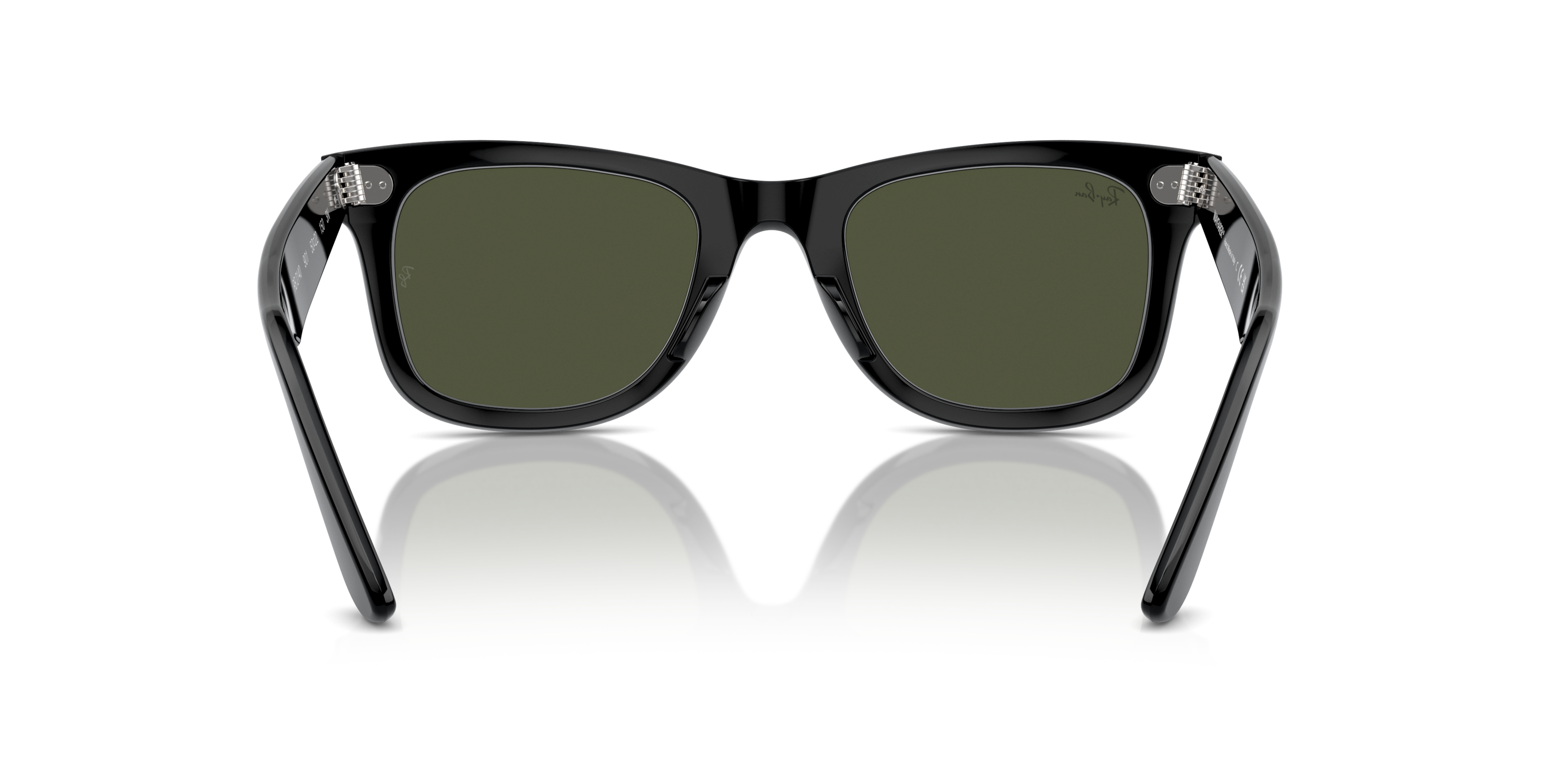 Detail02 Ray-Ban Wayfarer RB 2140 Sunglasses Green / Black