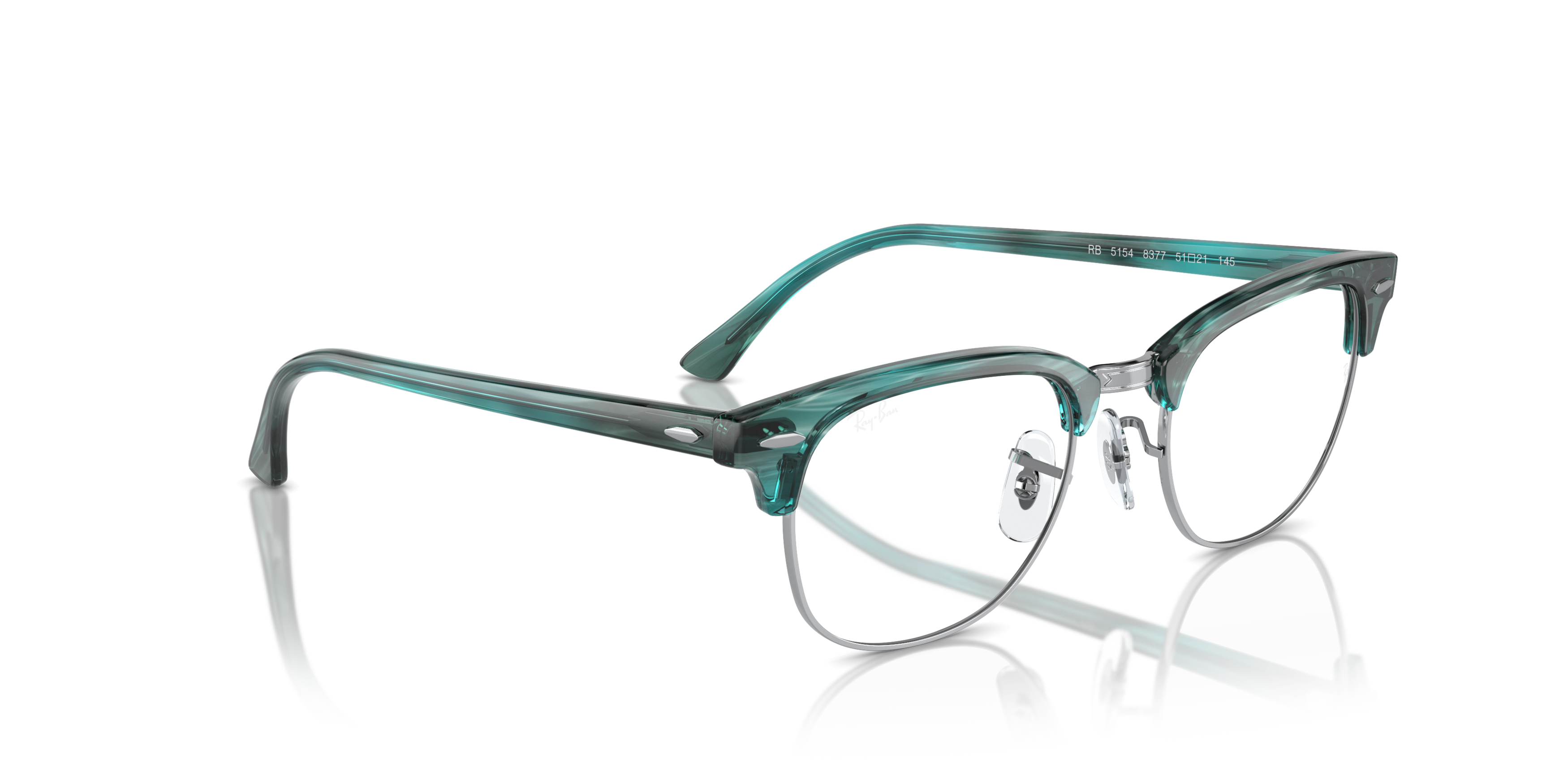 Angle_Right01 Ray-Ban LEGACY RX5154 8377 Groen, Zilver