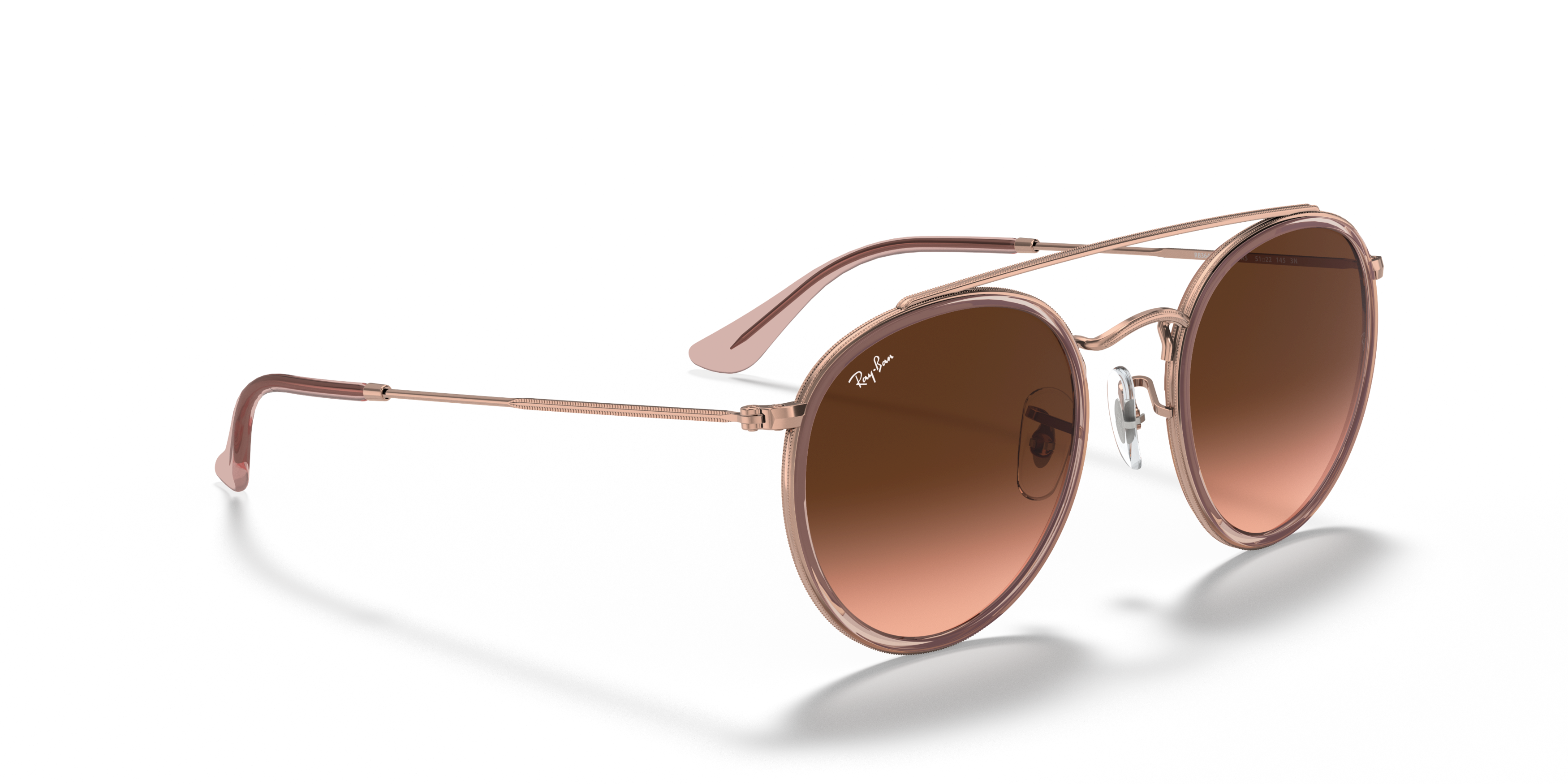 Angle_Right01 Ray-Ban RB 3647N Sunglasses Pink / Gold