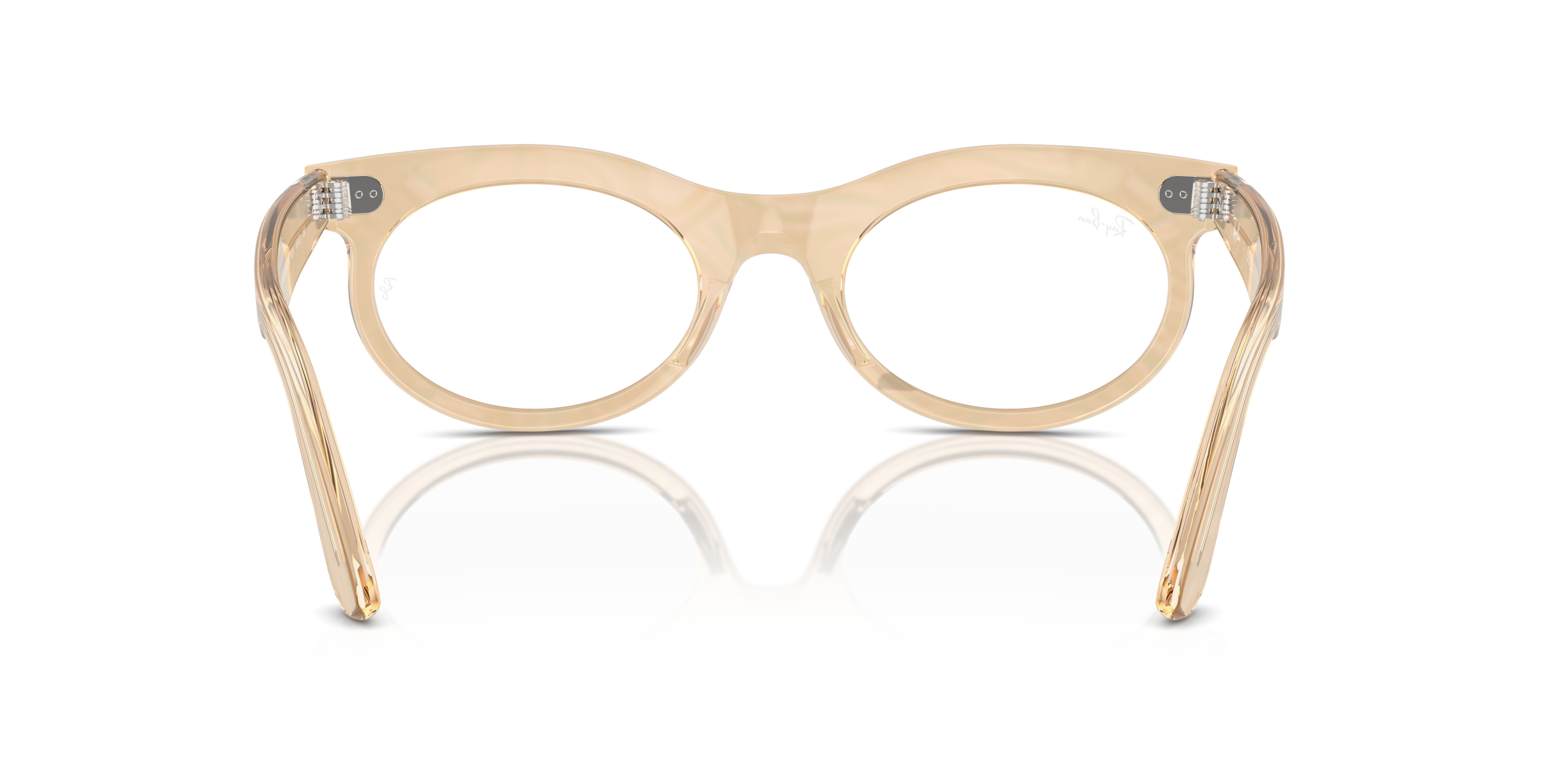 Detail02 Ray-Ban Wayfarer Oval Change RX 2242V Glasses Transparent / Photochromic, Brown