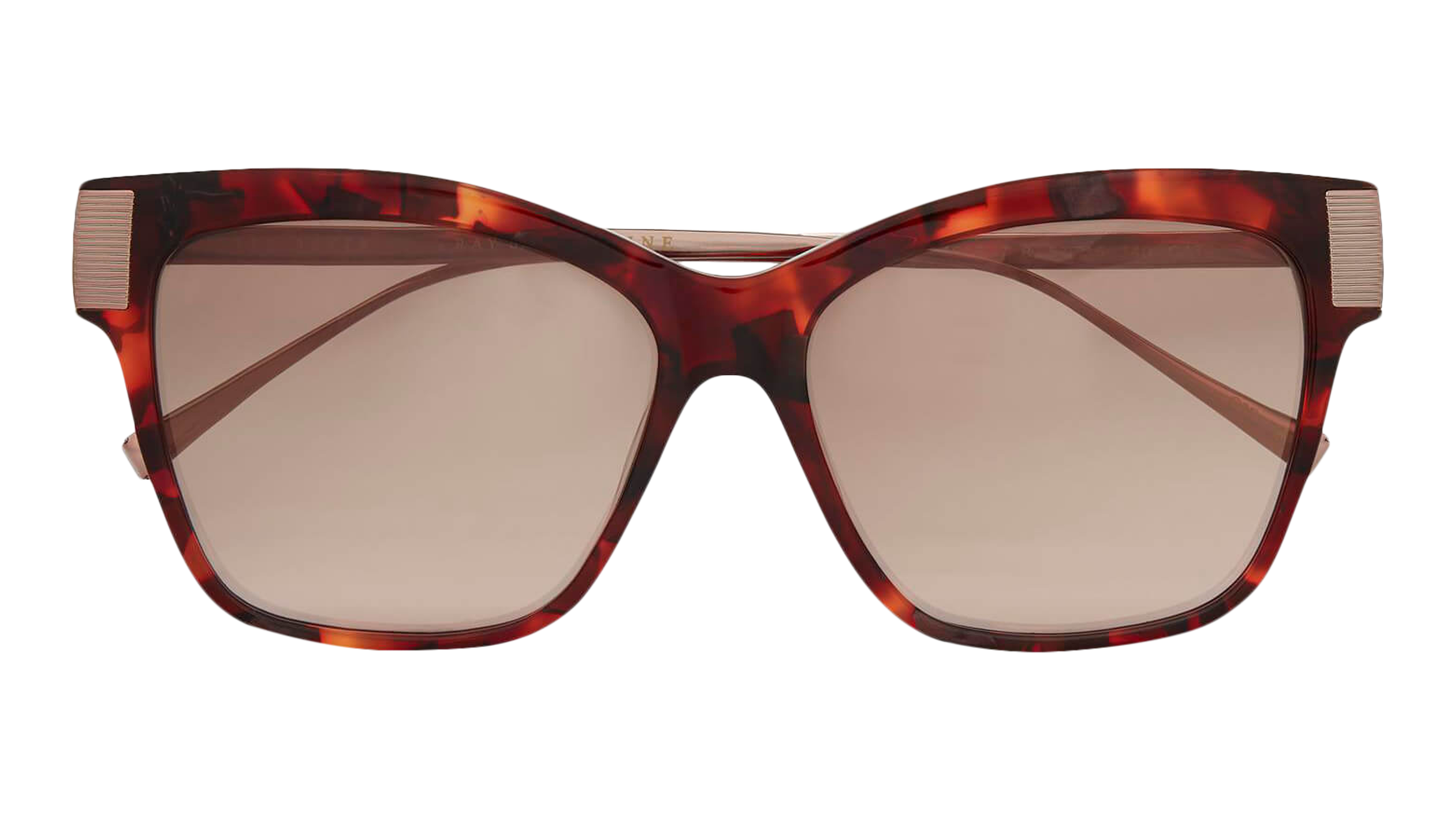 Folded Ted Baker Christy TB 1615 (718) Sunglasses Brown / Purple