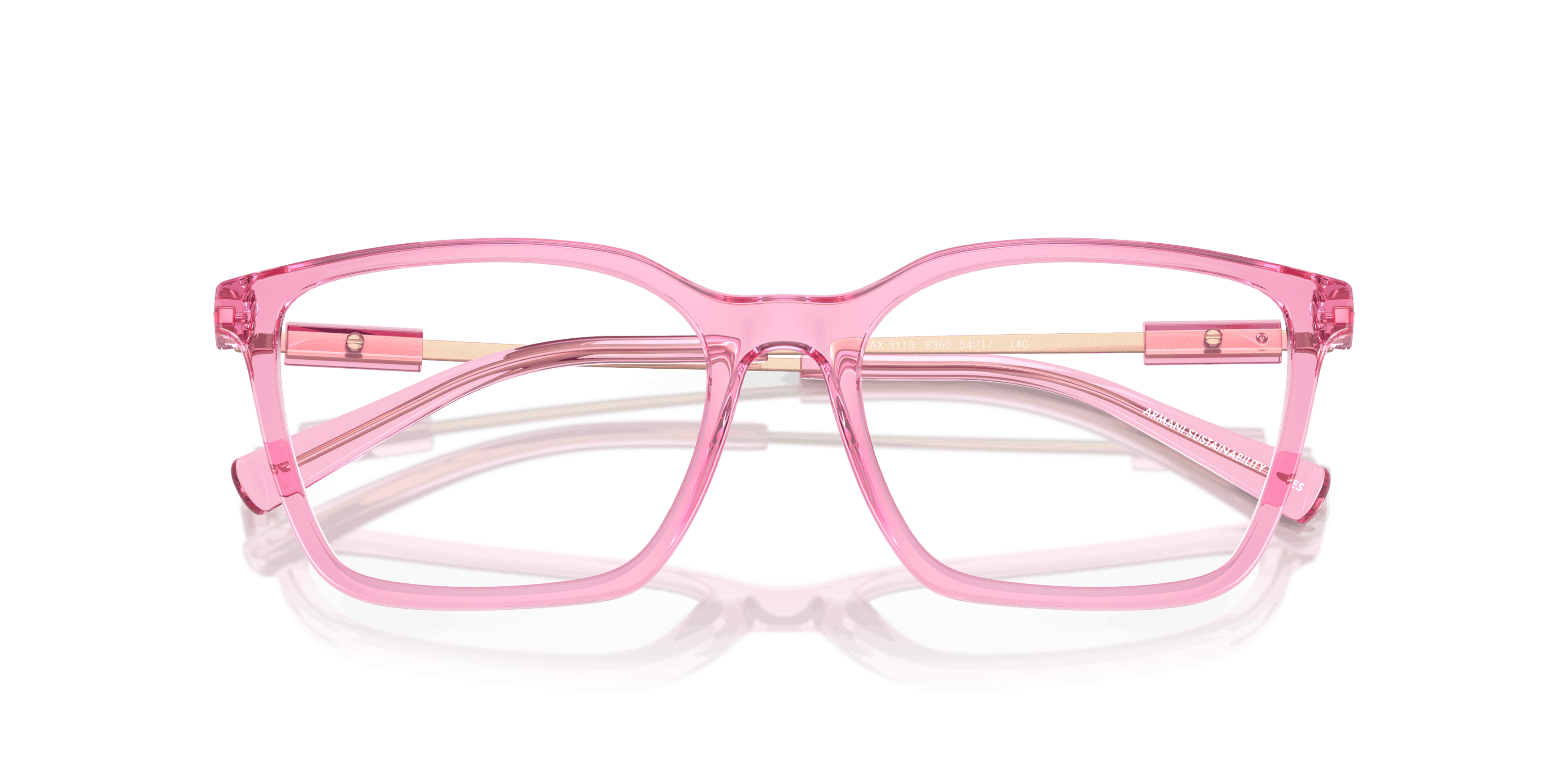 Armani exchange glasses pink online