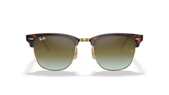 Ray-Ban Clubmaster RB3016 990/9J Groen / Bruin