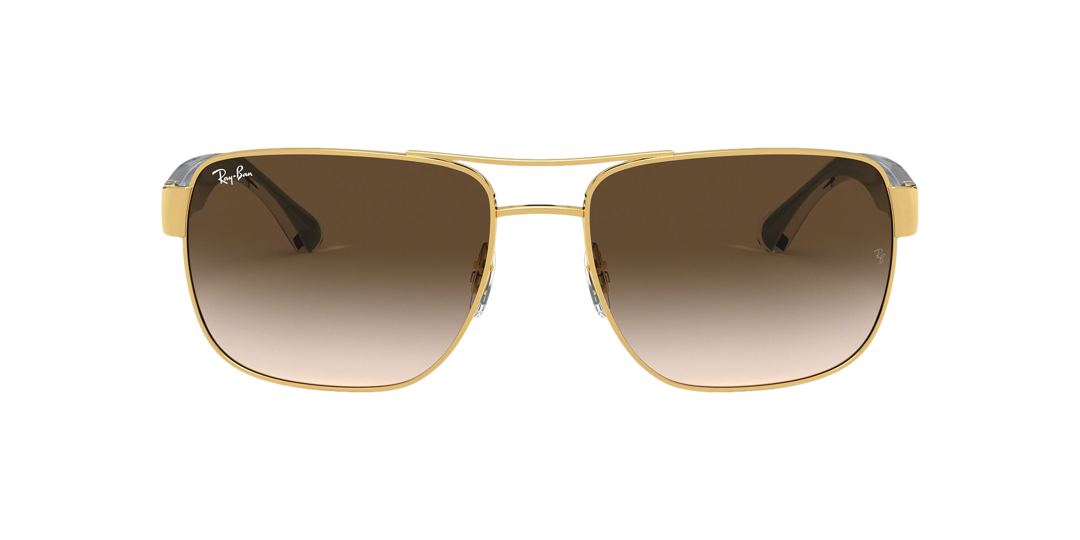 Front Ray-Ban RB3530 001/13 Bruin / Goud