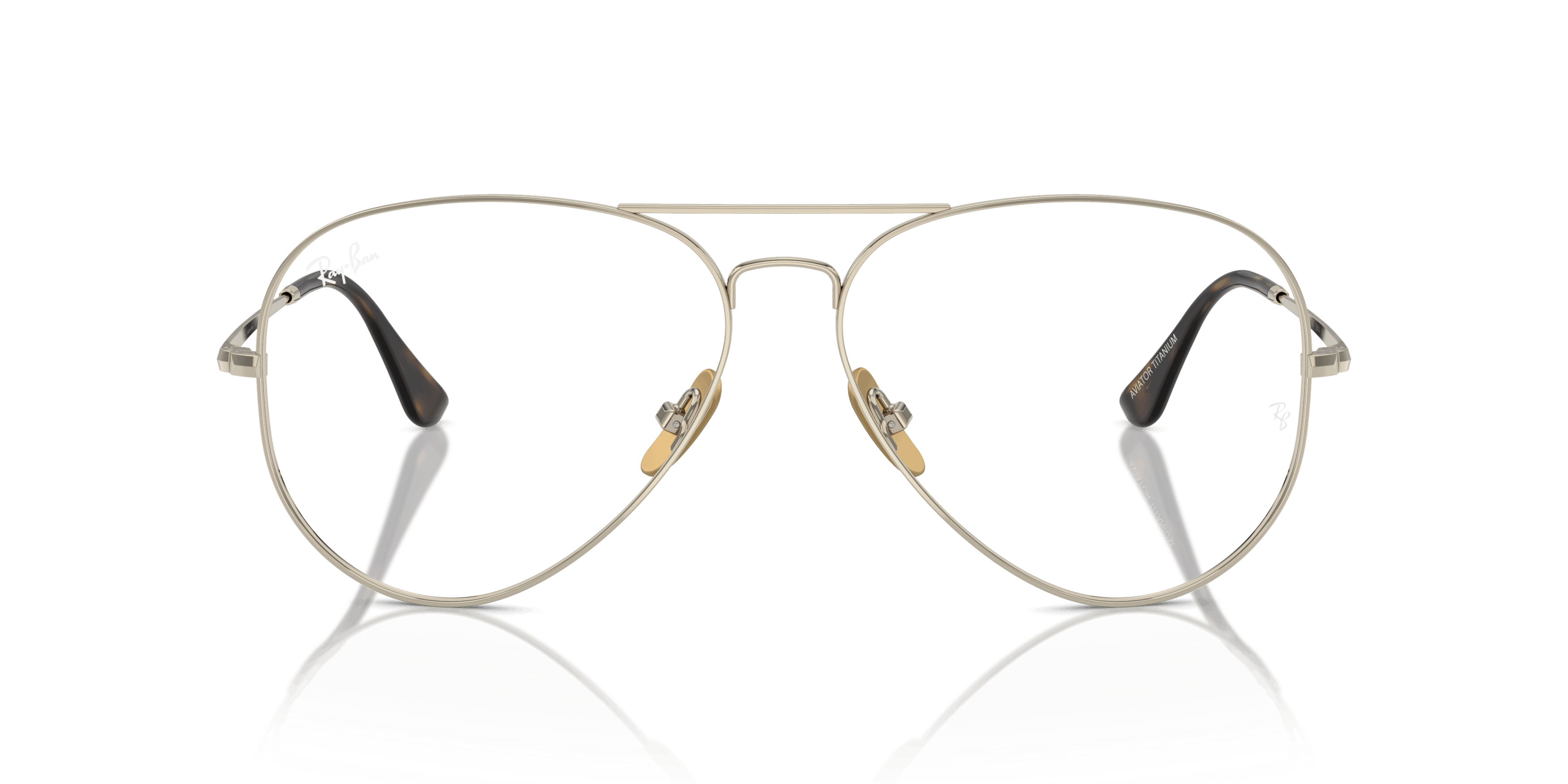 Front, RAY-BAN Aviator Titanium Optics RX8789 1246