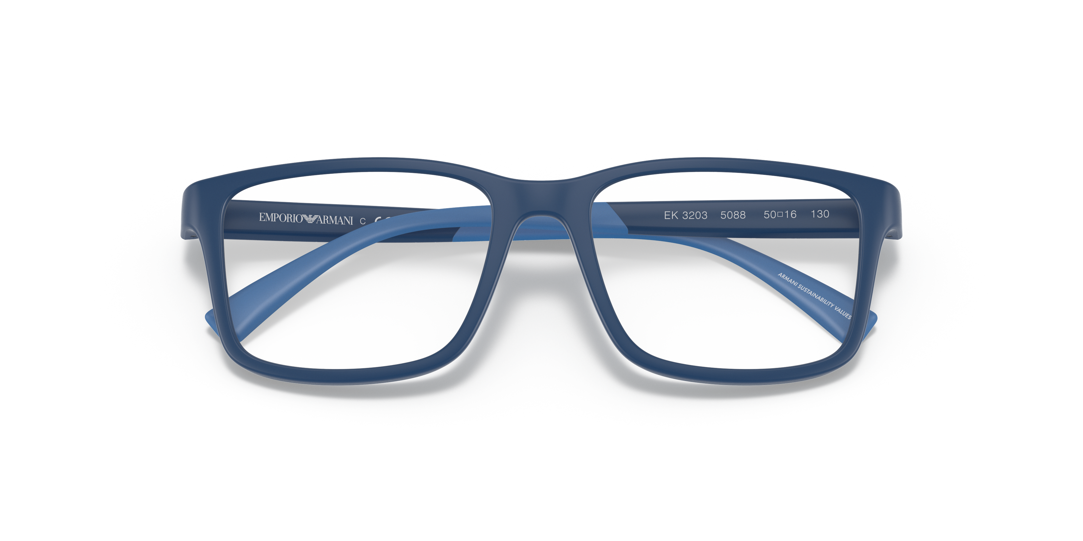 Folded Emporio Armani EK 3203 Children's Glasses Transparent / Blue