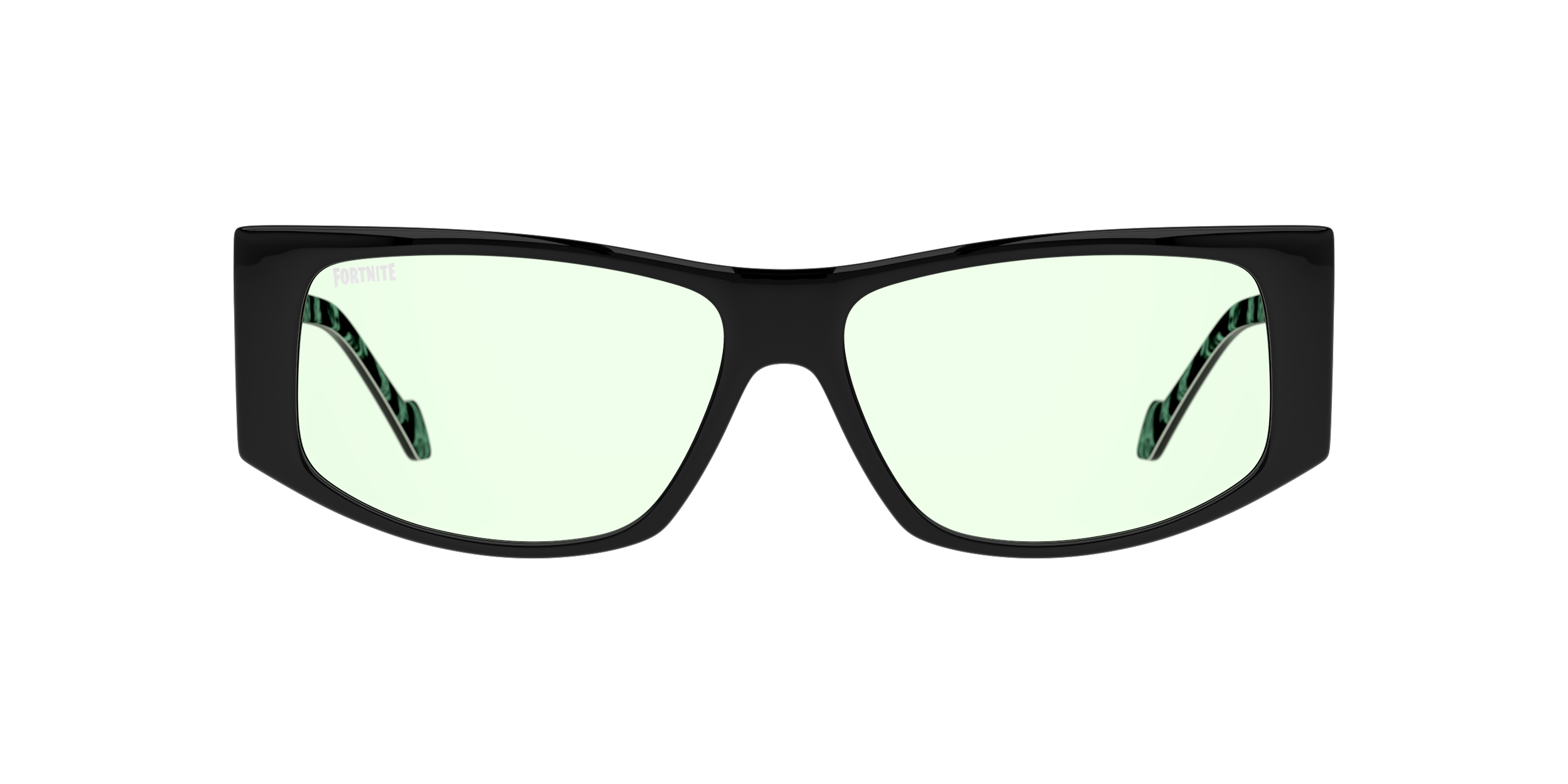 Front Fortnite with Unofficial UNSU0145 Sunglasses Green / Black
