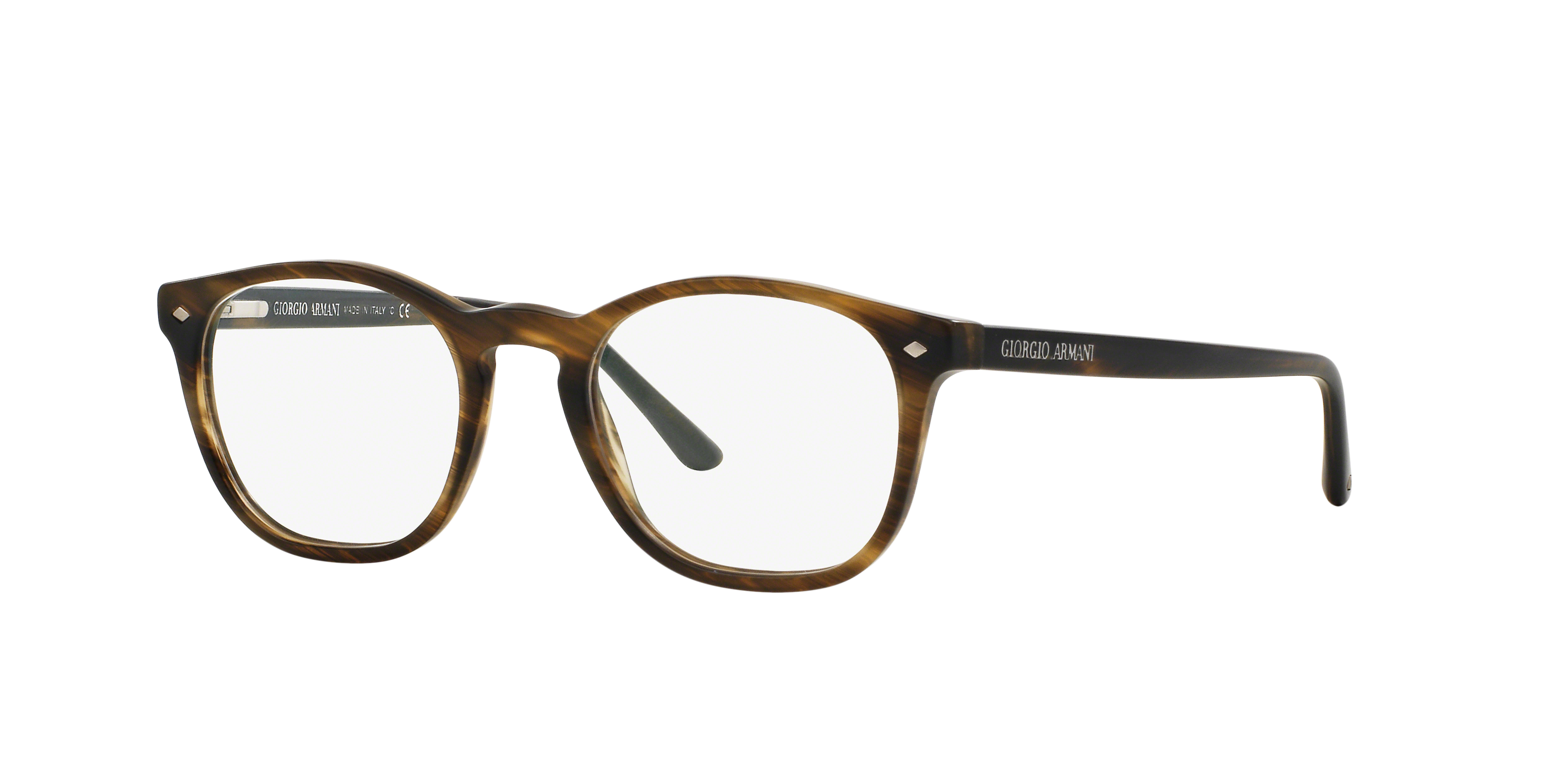 Angle_Left01 Giorgio Armani AR 7074 (5405) Glasses Transparent / Brown