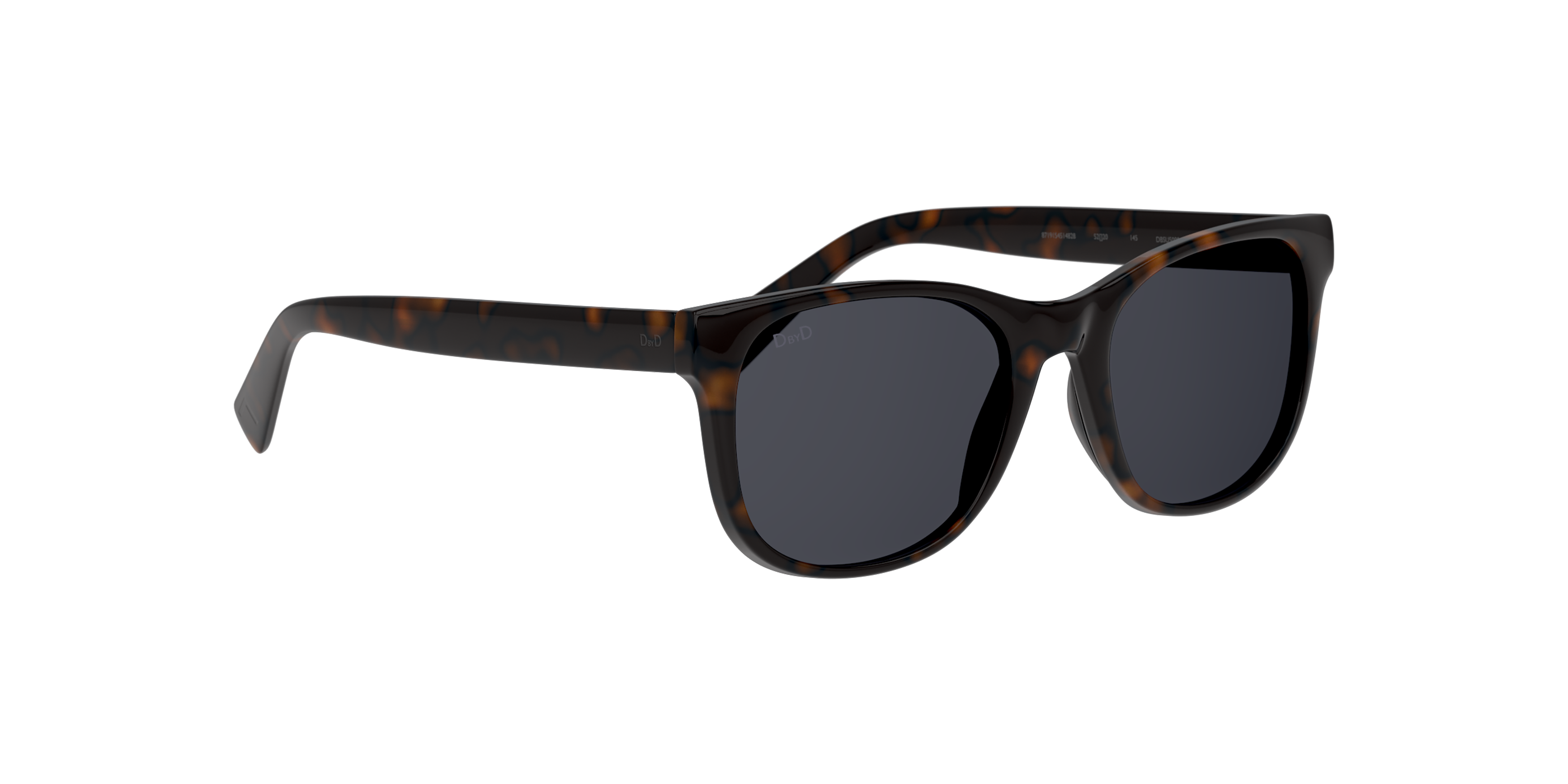 Angle_Right01 DbyD Bio-Acetate DB SU5000 (HHG0) Sunglasses Grey / Tortoise Shell