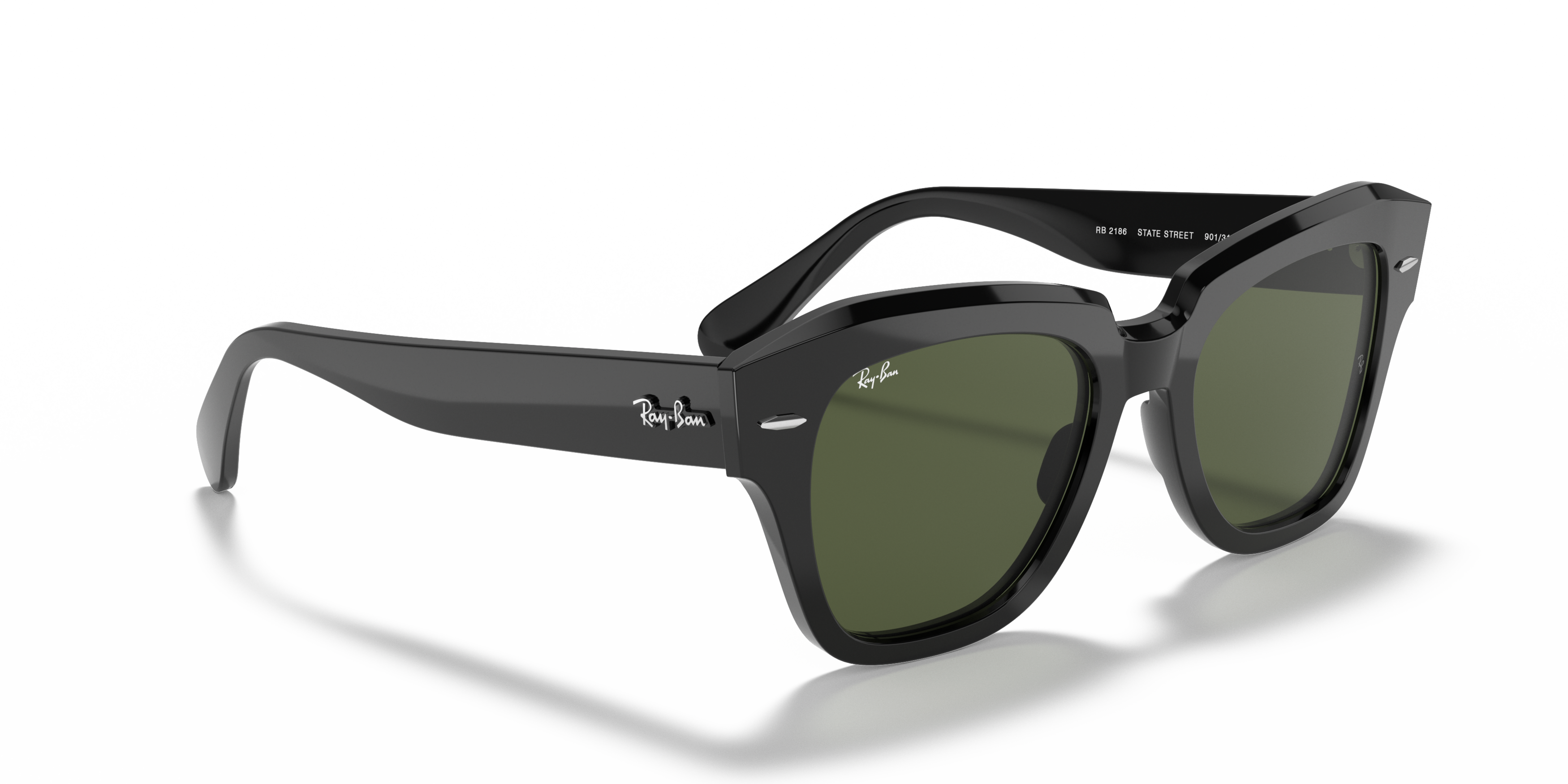 Angle_Right01 Ray-Ban State Street RB 2186 901/31 49 Verde / Preto