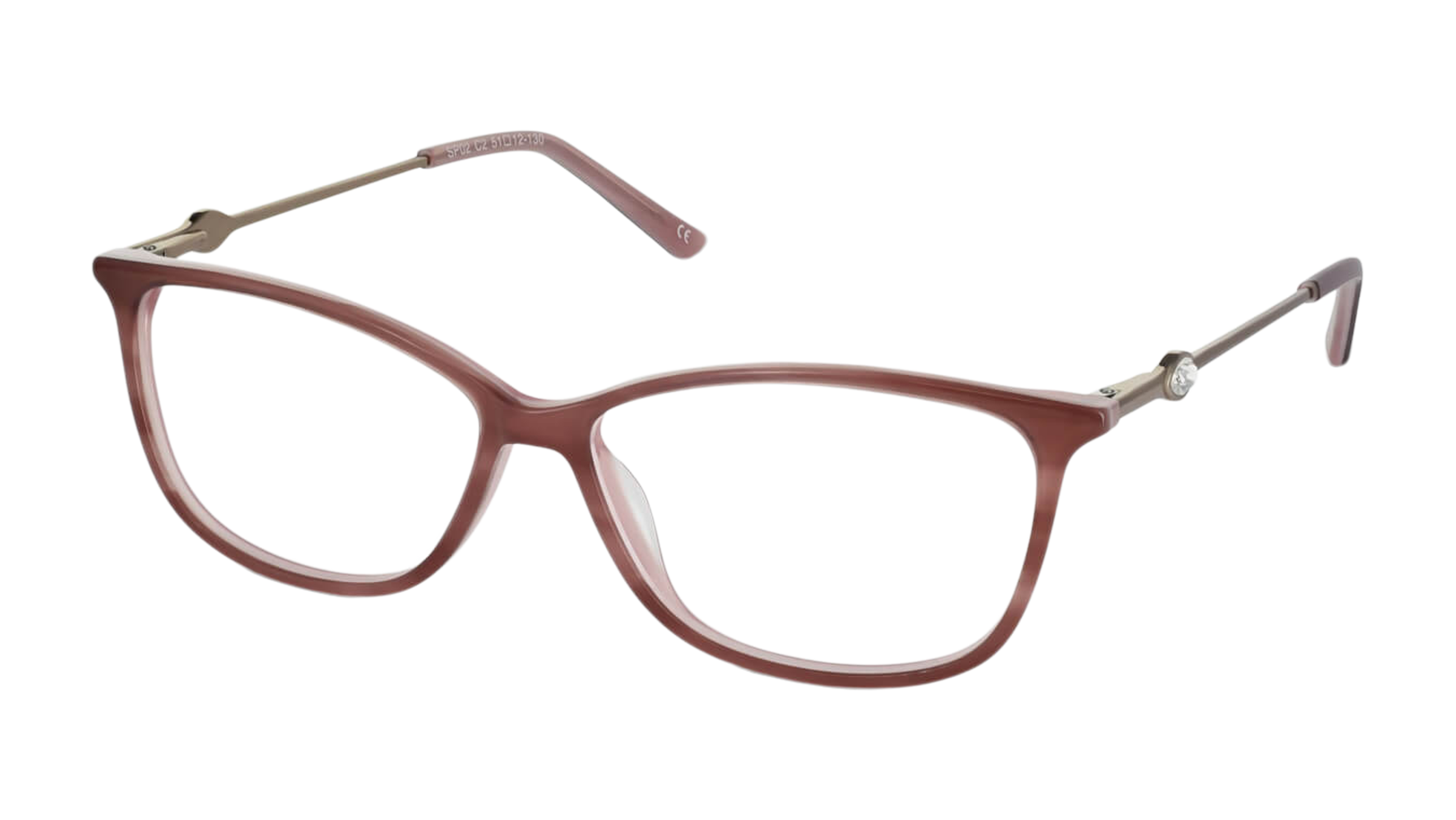Angle_Left01 Palazzo SP02 (C2) Glasses Transparent / Pink