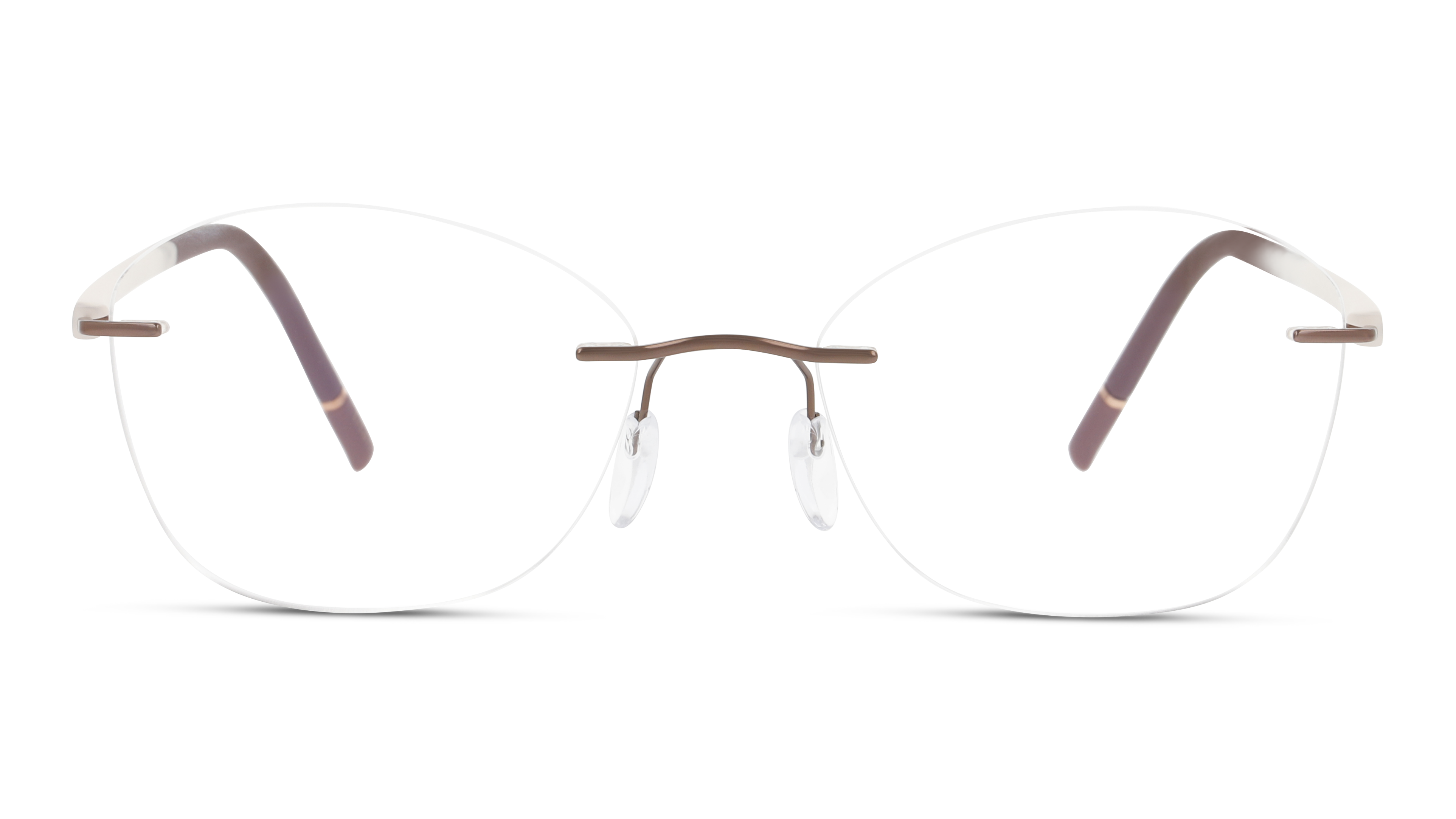 Front Silhouette 5567 (6040) Glasses Transparent / Brown