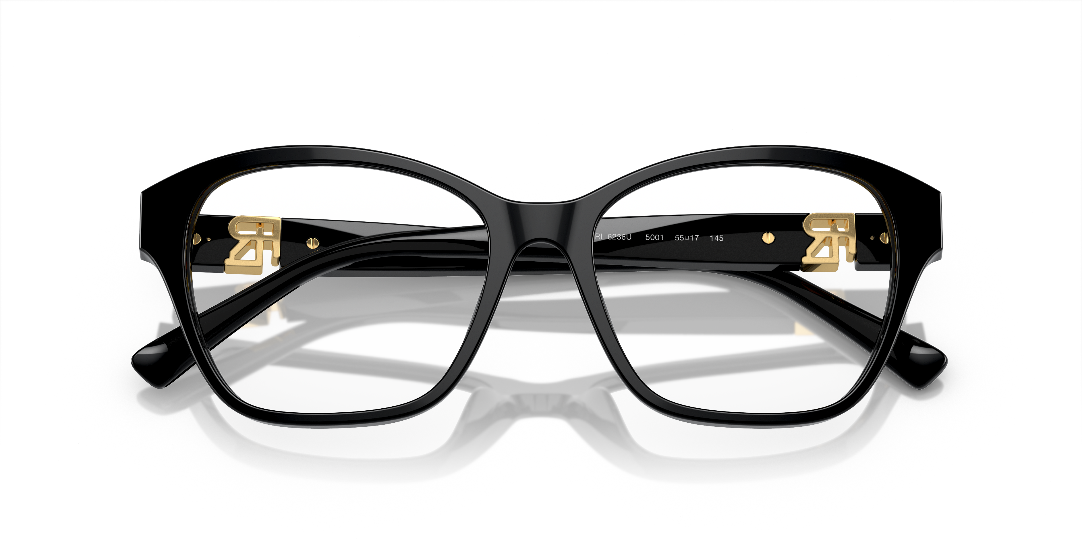 Folded Ralph Lauren RL 6236U (5001) Glasses Transparent / Black
