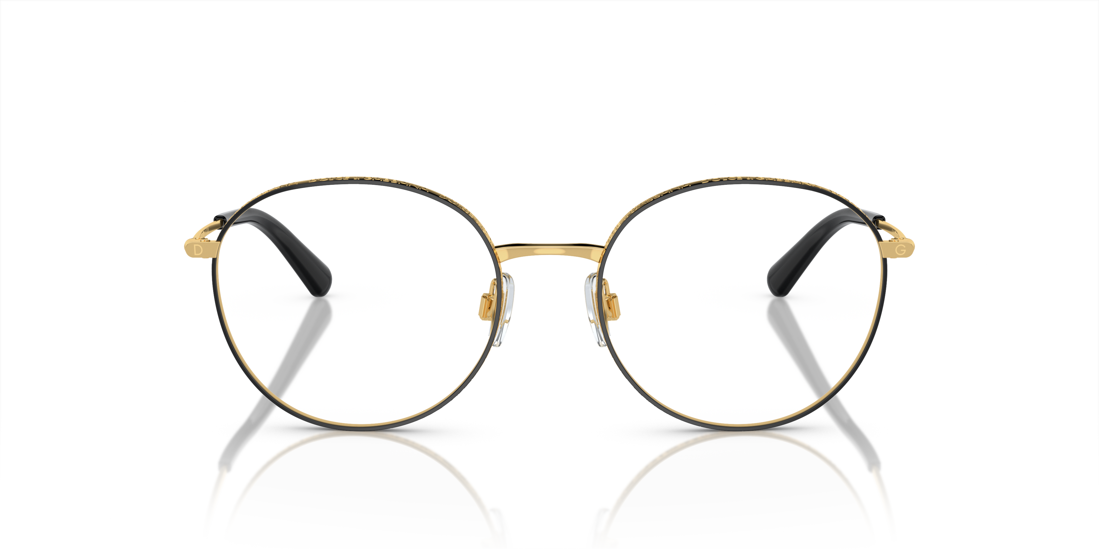 Front Dolce & Gabbana DG 1322 (1334) Glasses Transparent / Black