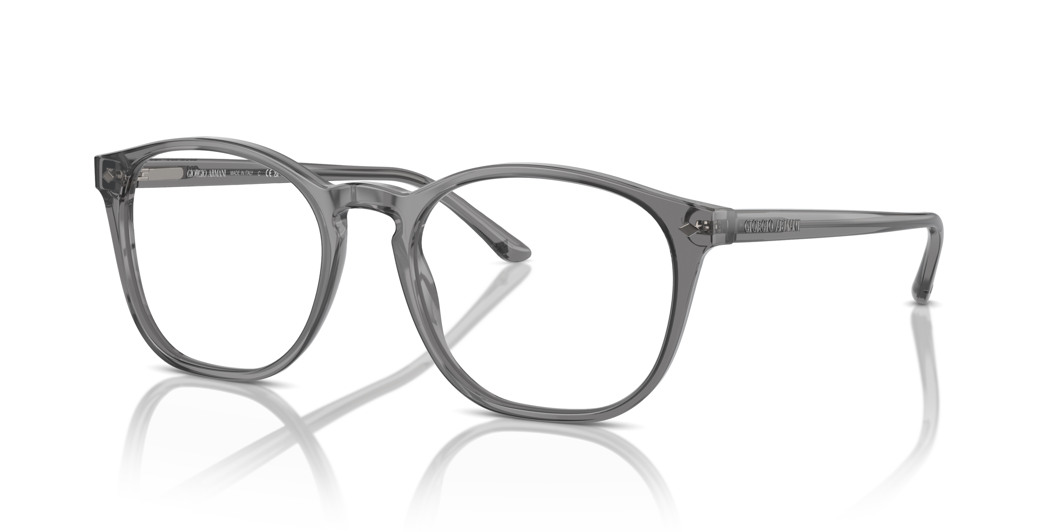 Angle_Left01 Giorgio Armani AR 7074 Glasses Transparent / Grey