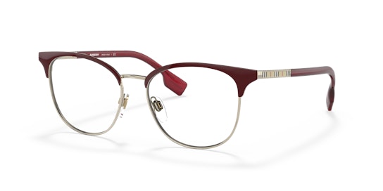 Burberry BE 1355 Glasses Transparent / Gold, Red