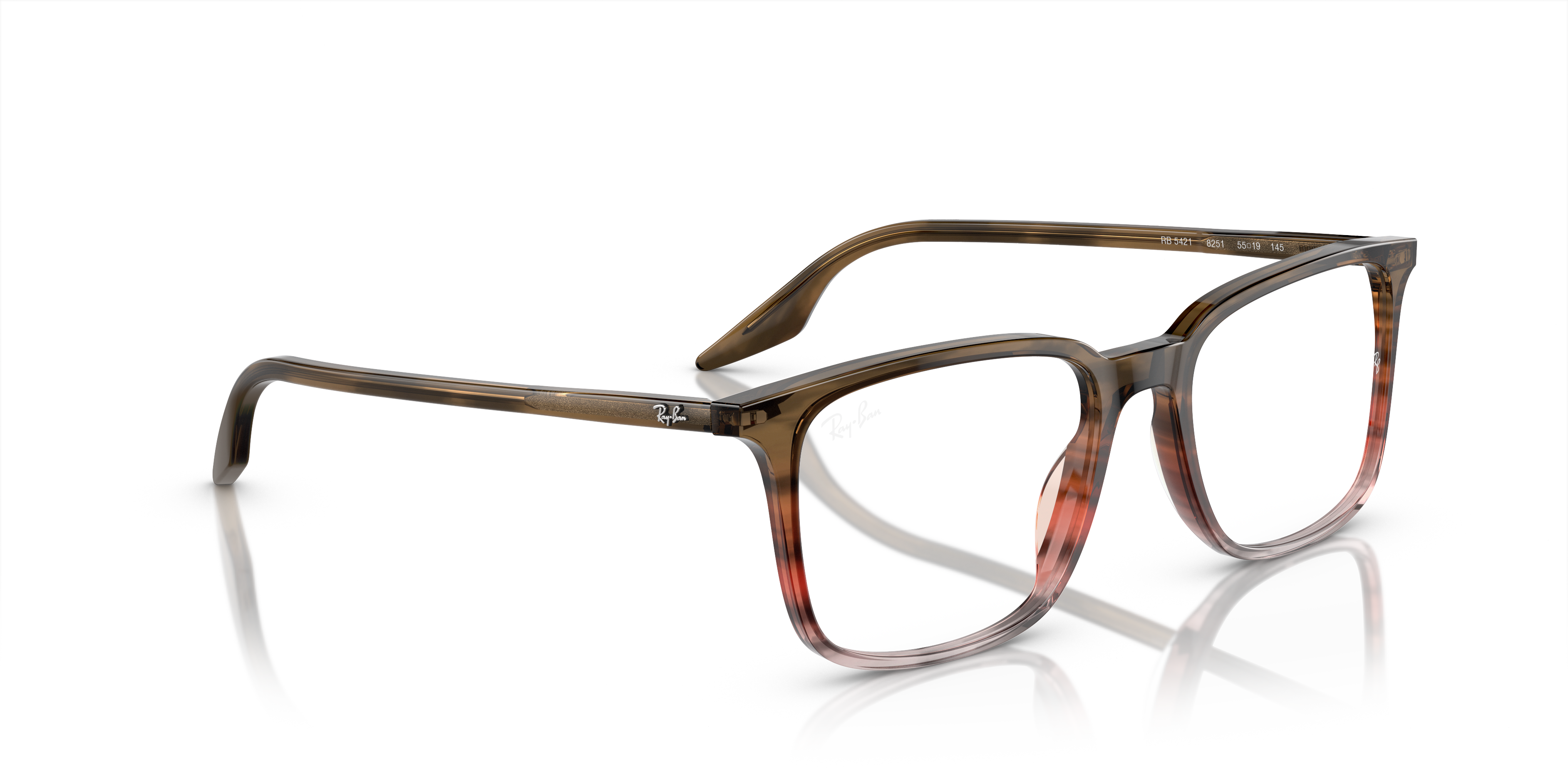 Angle_Right01 Ray-Ban RX 5421 (2001) Glasses Transparent / Transparent