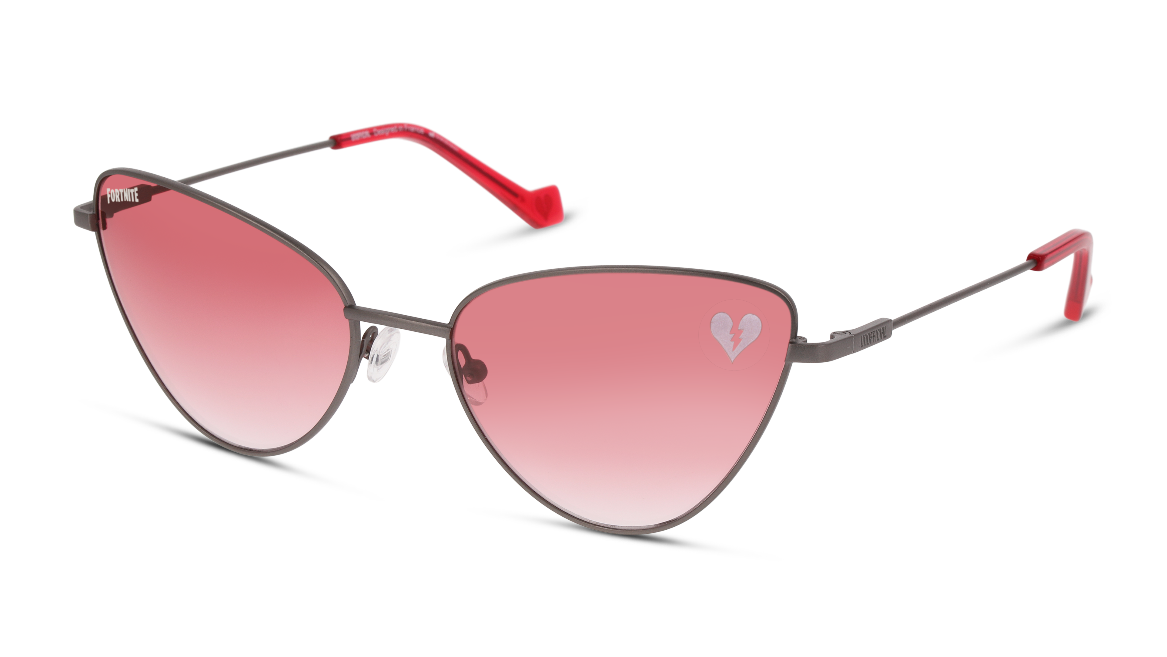 Angle_Left01 Fortnite with Unofficial UNSF0199 Sunglasses Pink / Grey